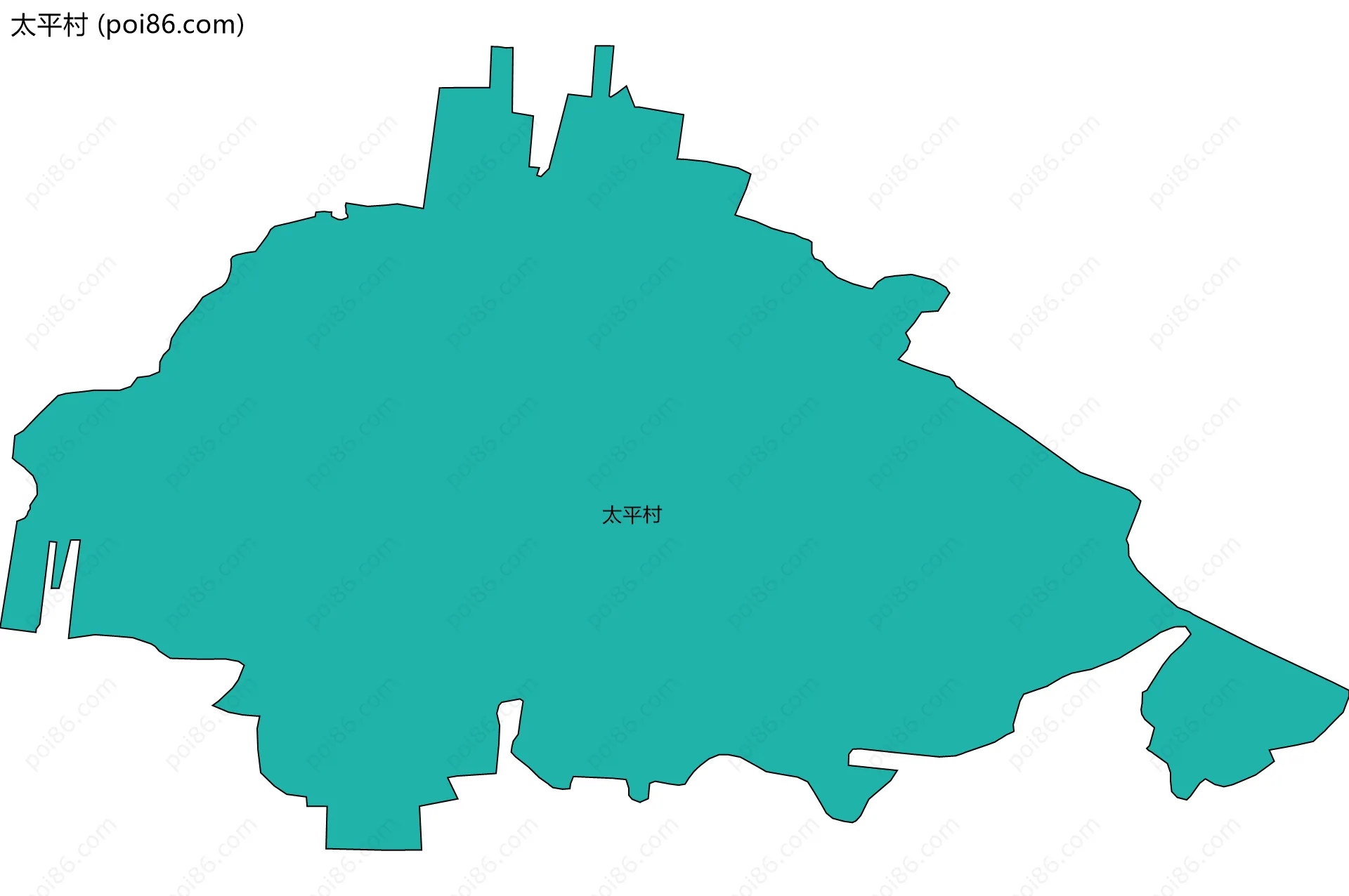 太平村边界地图