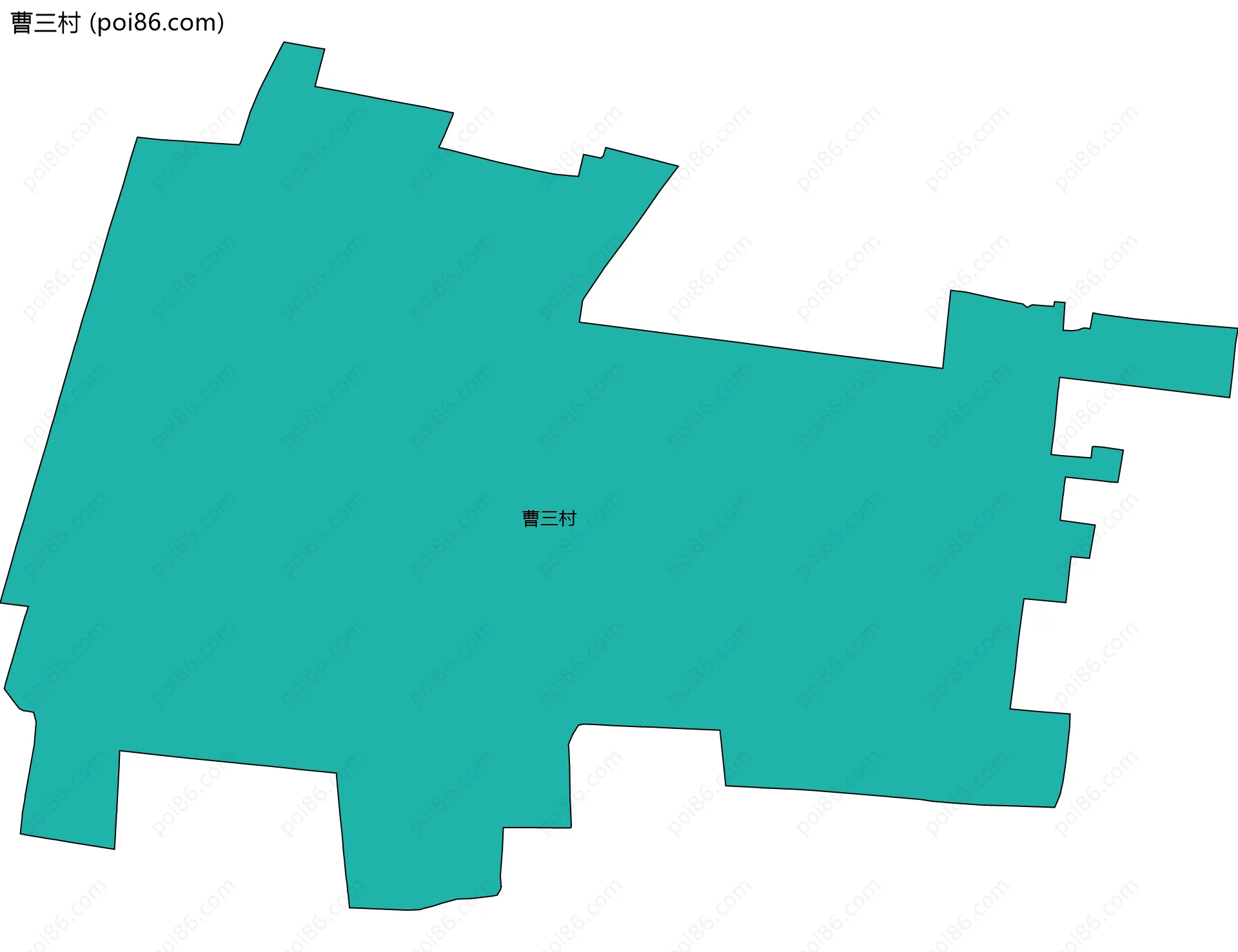 曹三村边界地图
