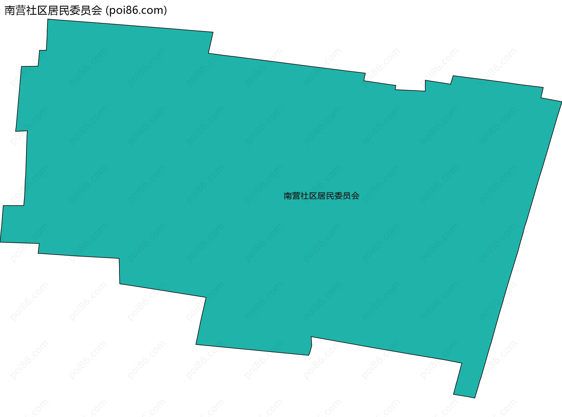 南营社区居民委员会边界地图