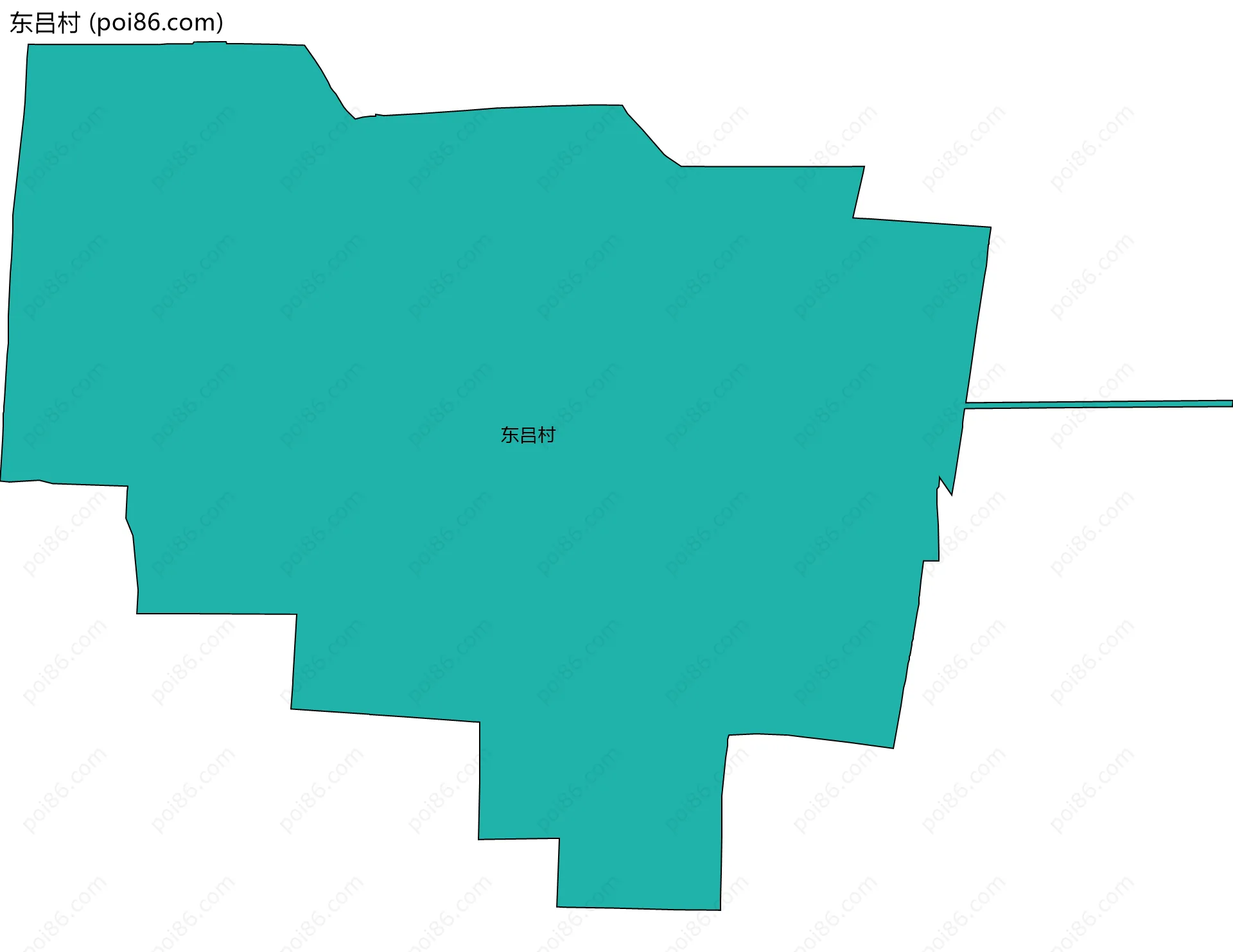 东吕村边界地图