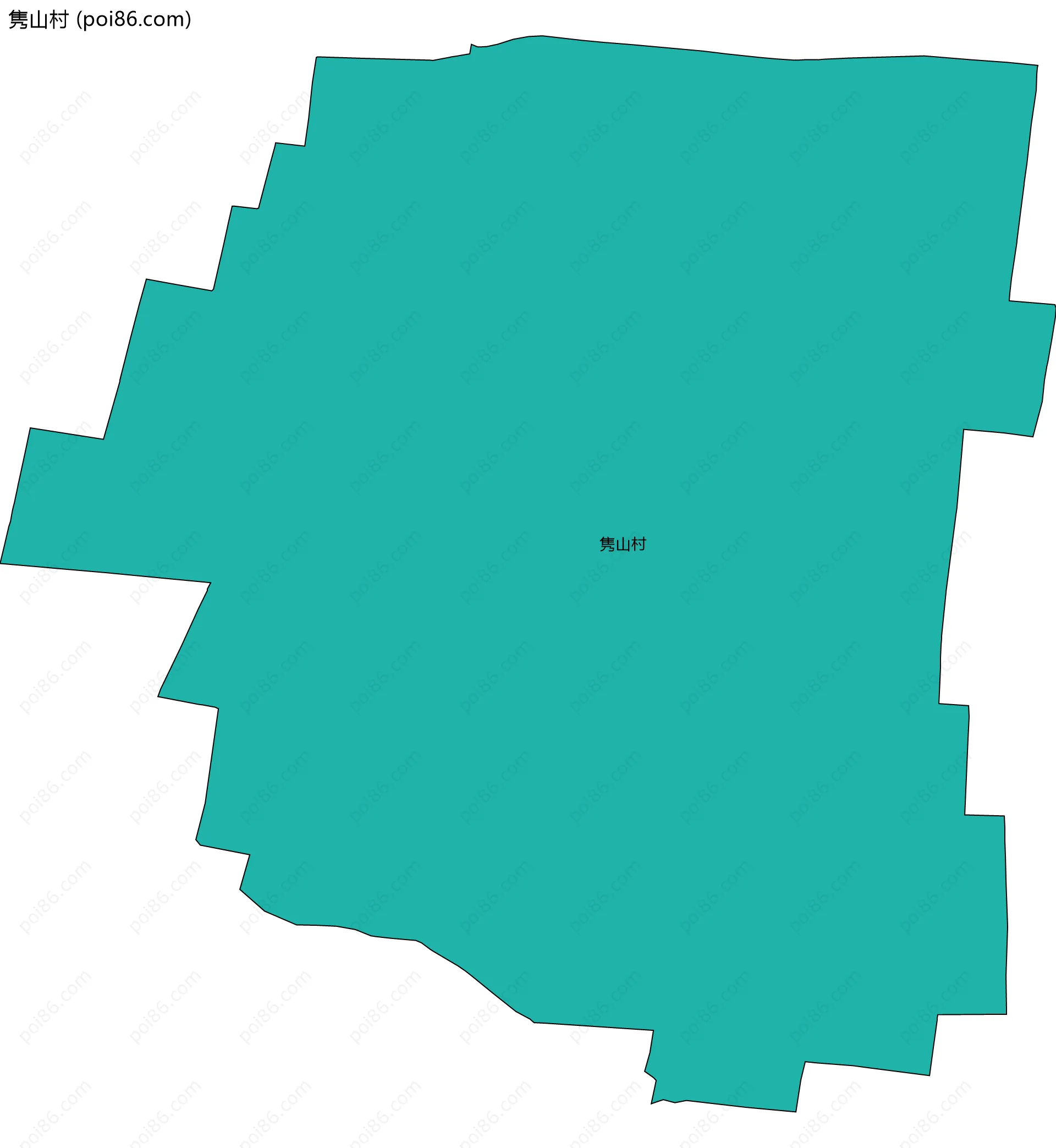 隽山村边界地图