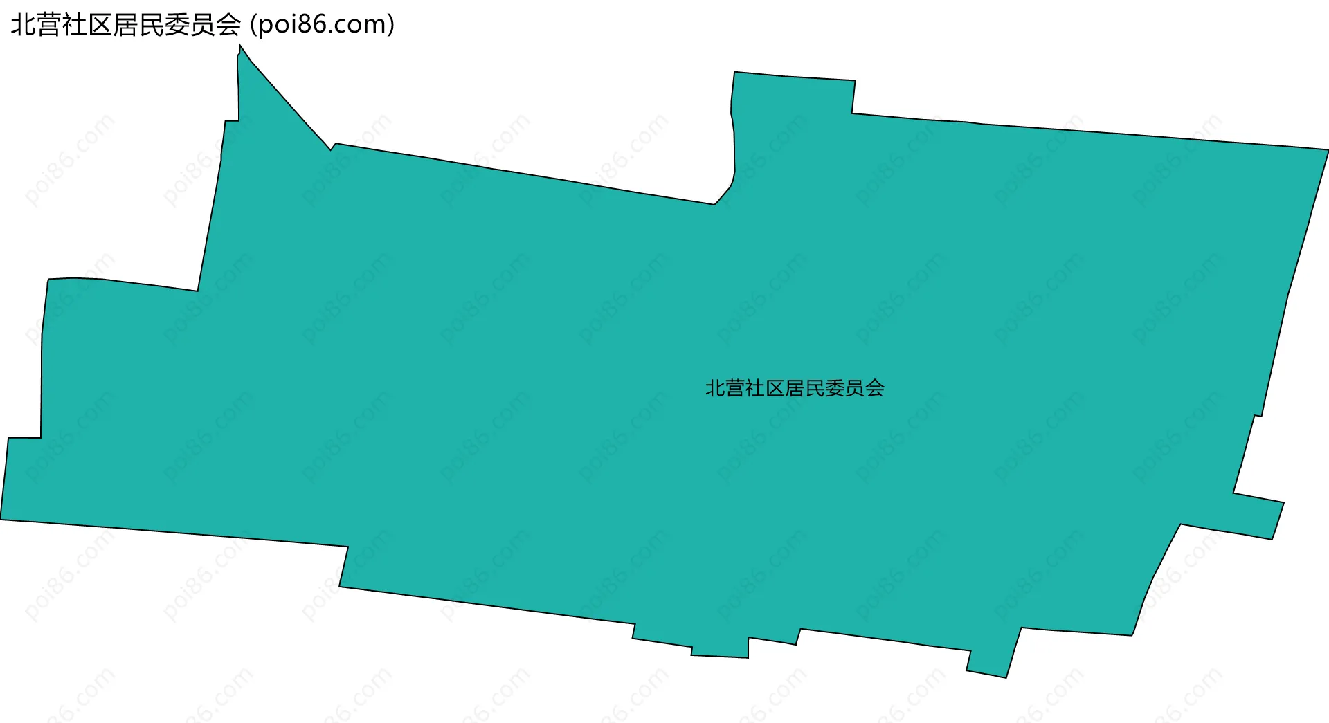 北营社区居民委员会边界地图
