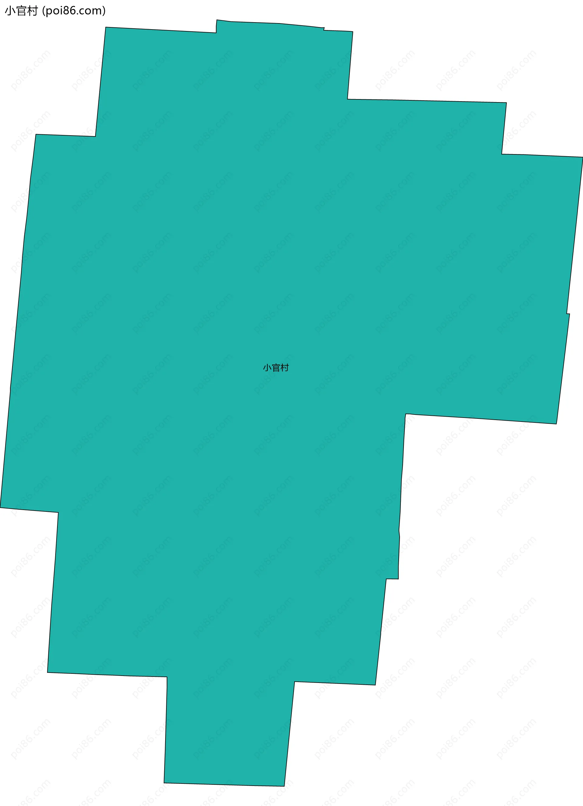 小官村边界地图