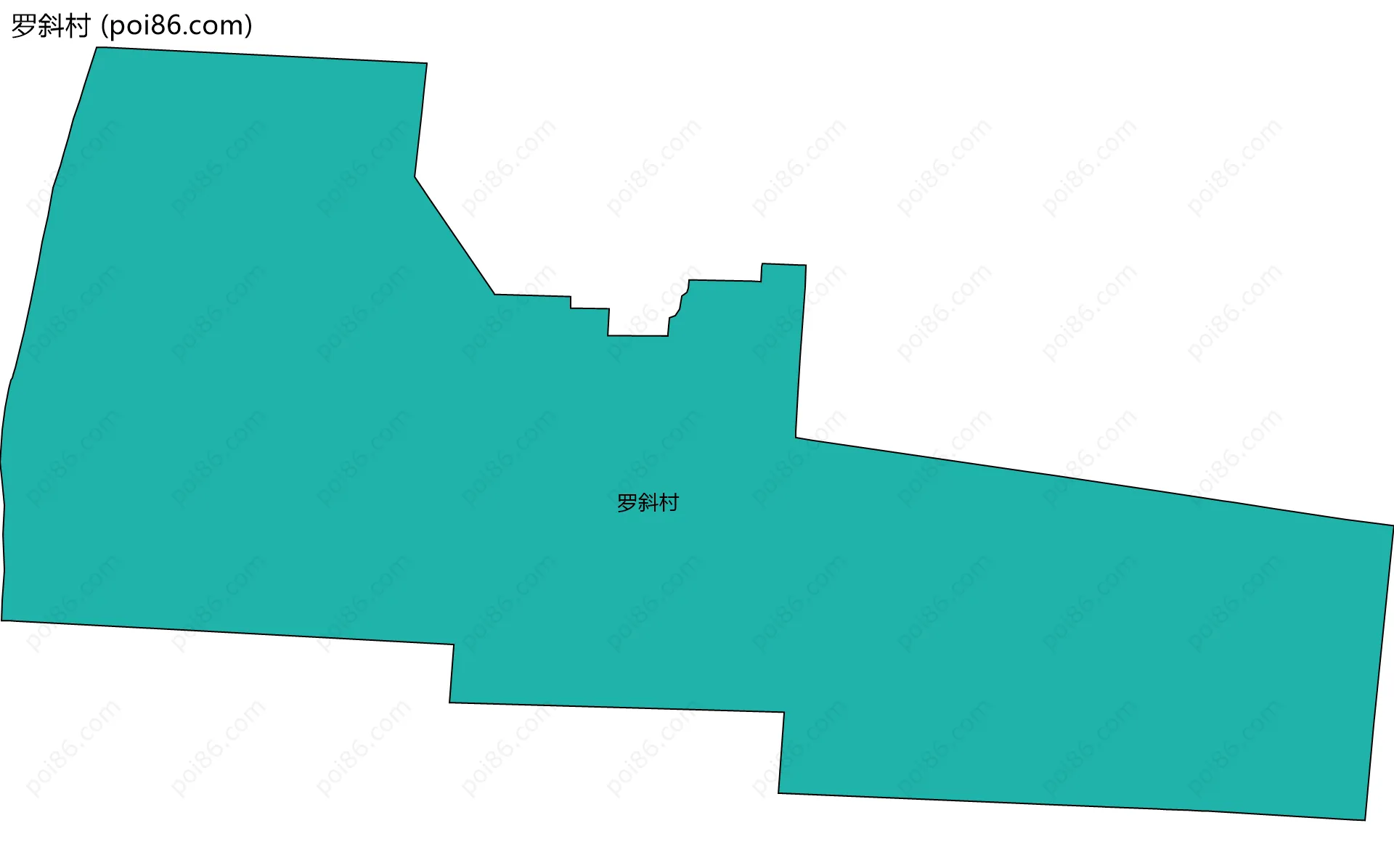 罗斜村边界地图
