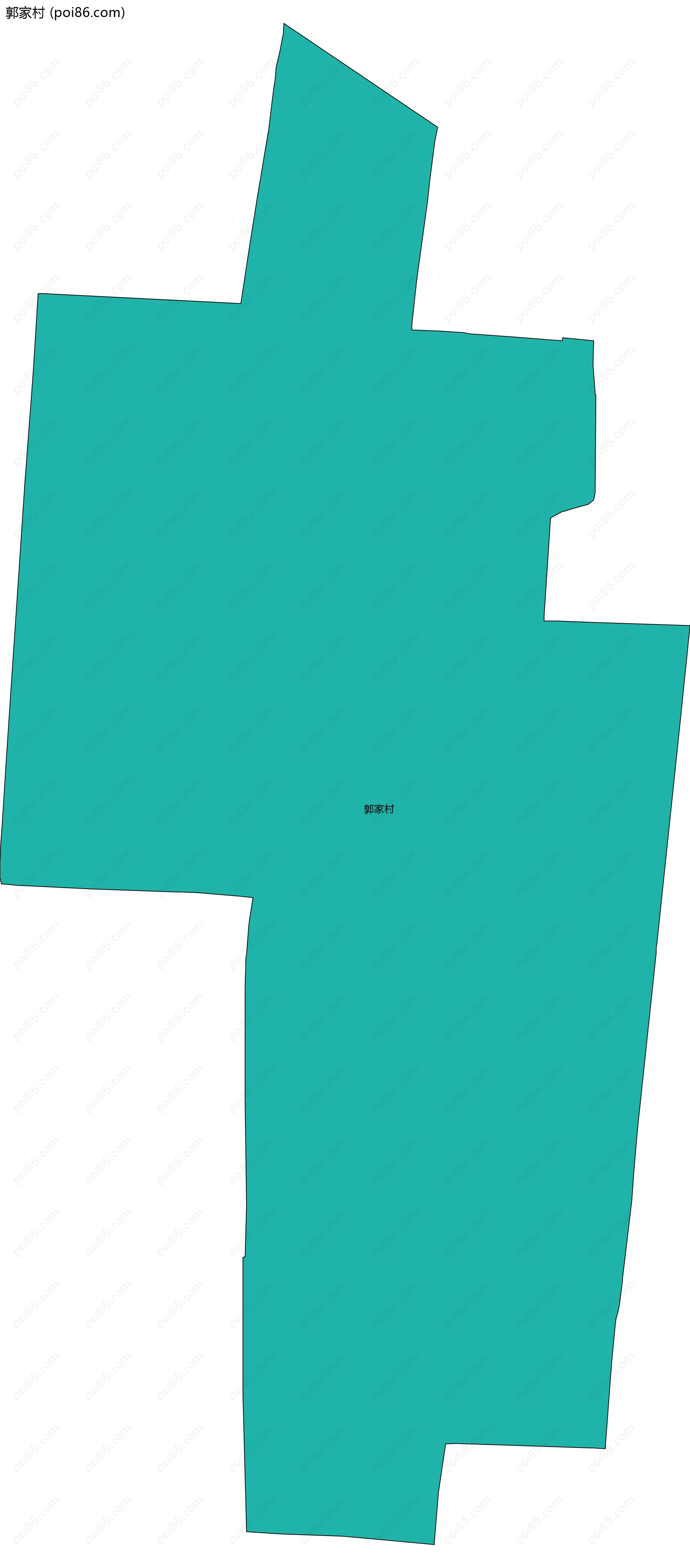 郭家村边界地图