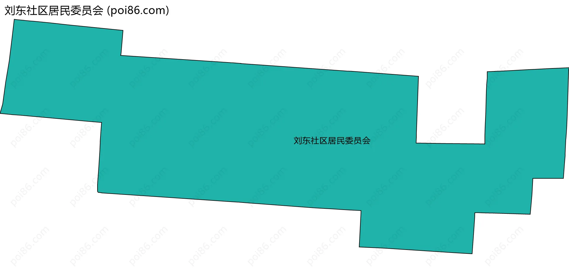 刘东社区居民委员会边界地图