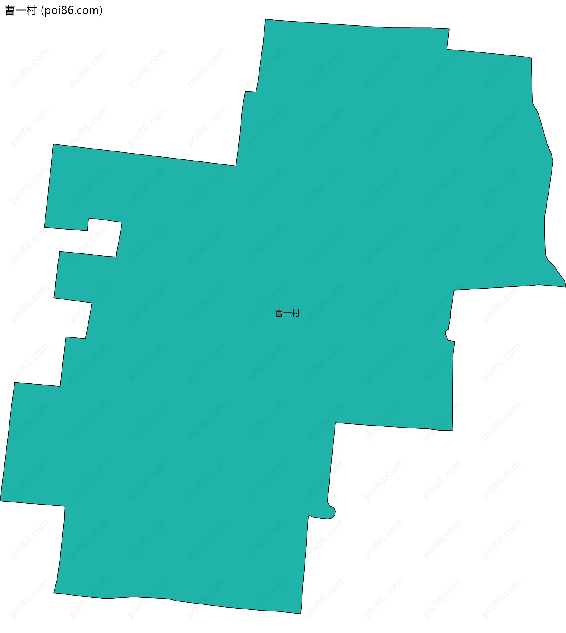 曹一村边界地图