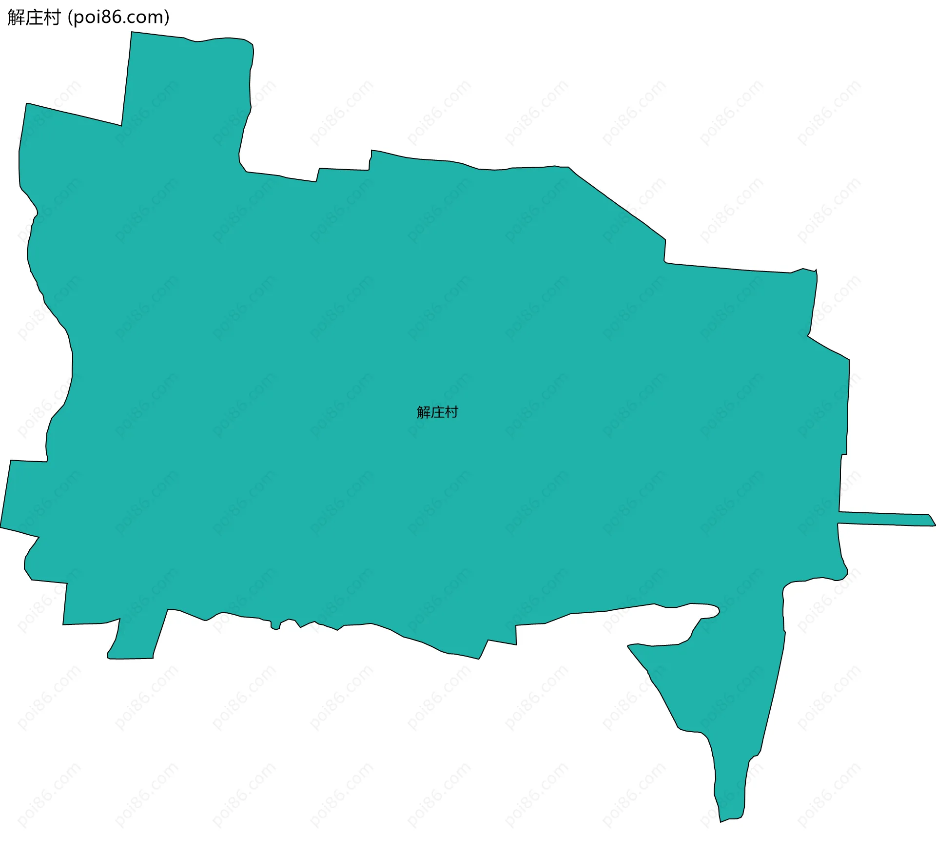 解庄村边界地图