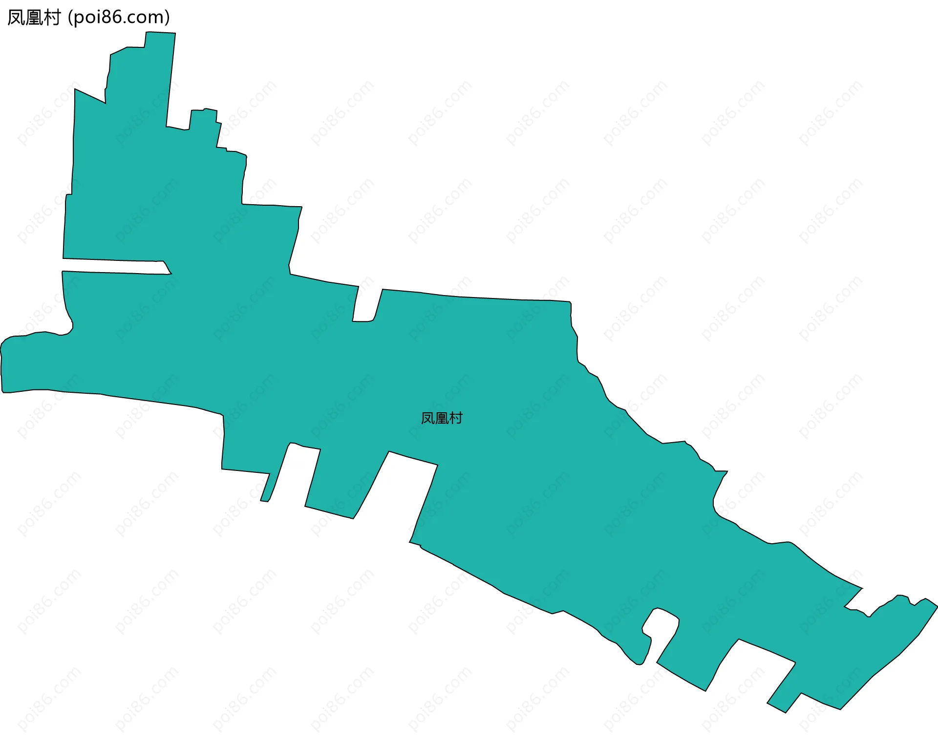 凤凰村边界地图