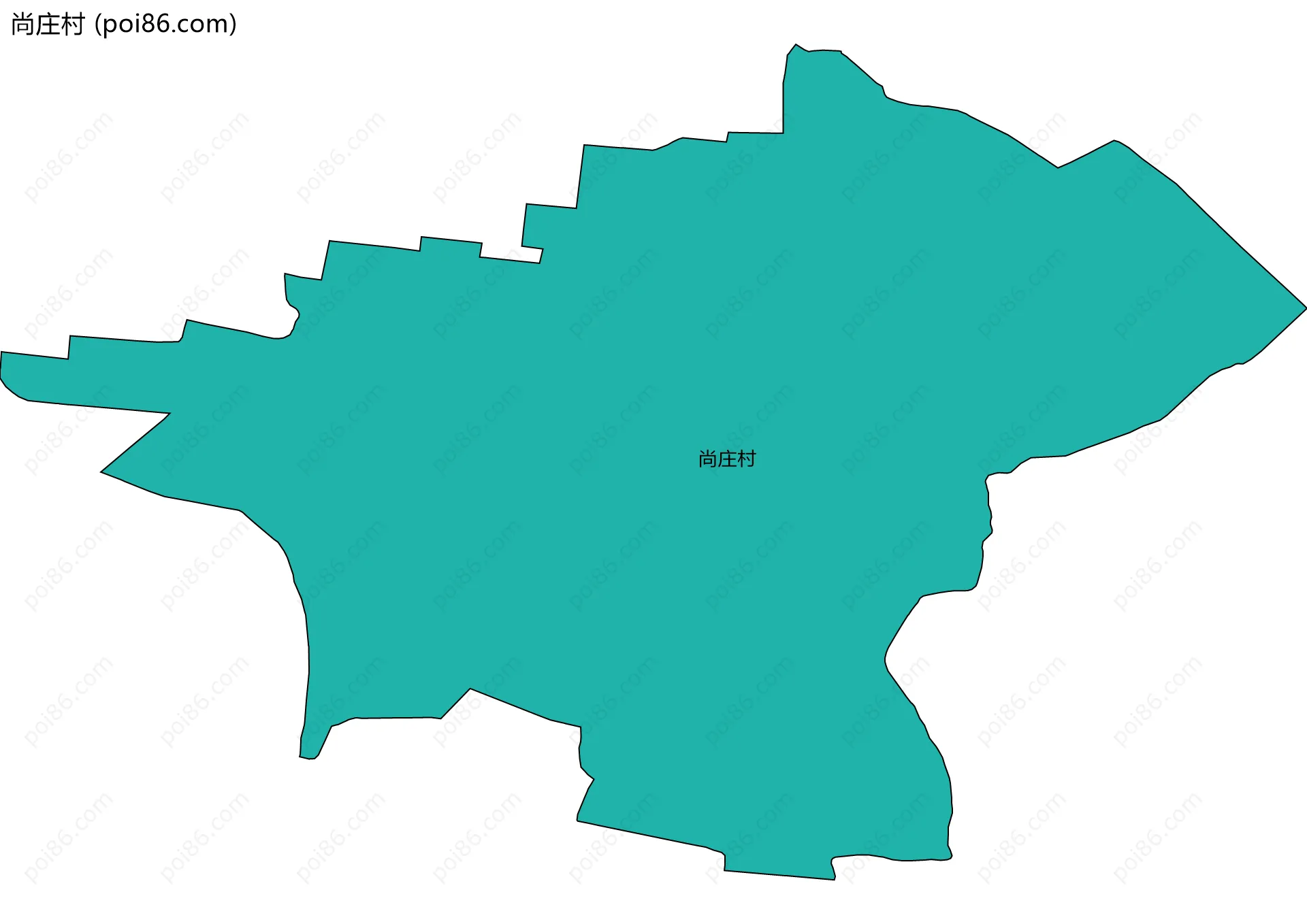 尚庄村边界地图
