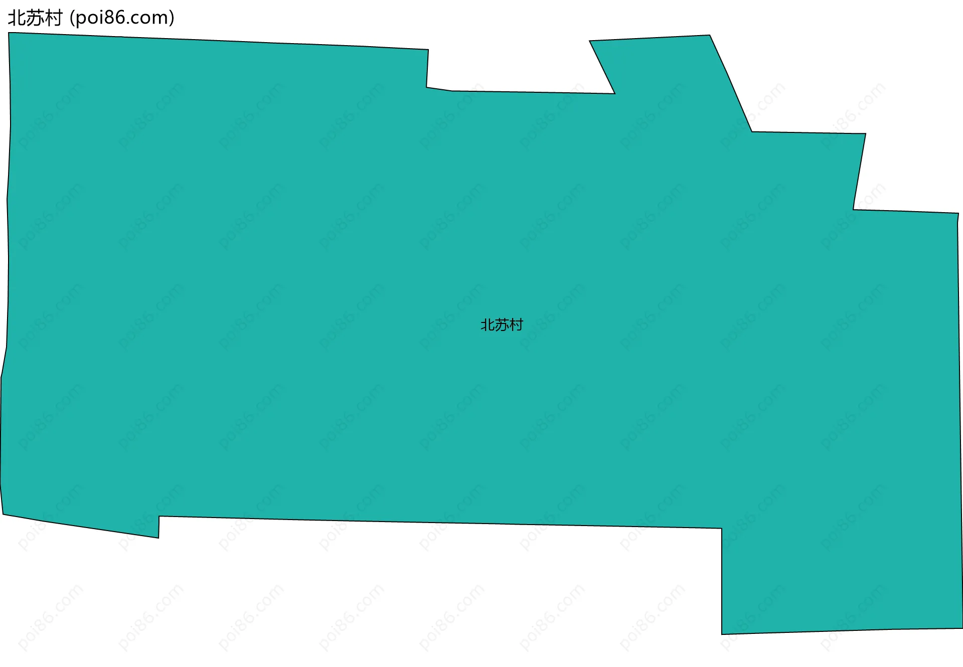 北苏村边界地图