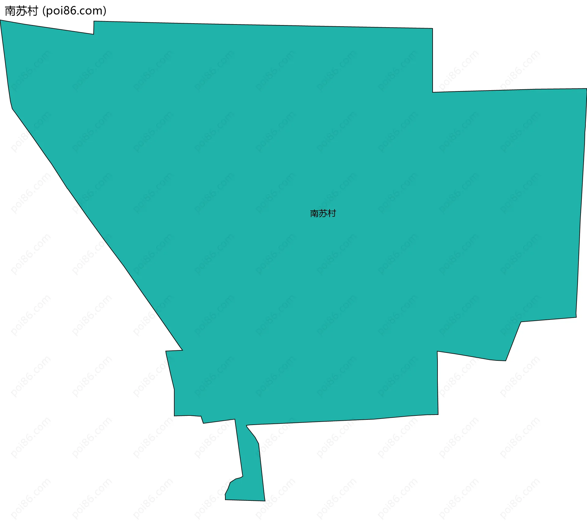 南苏村边界地图