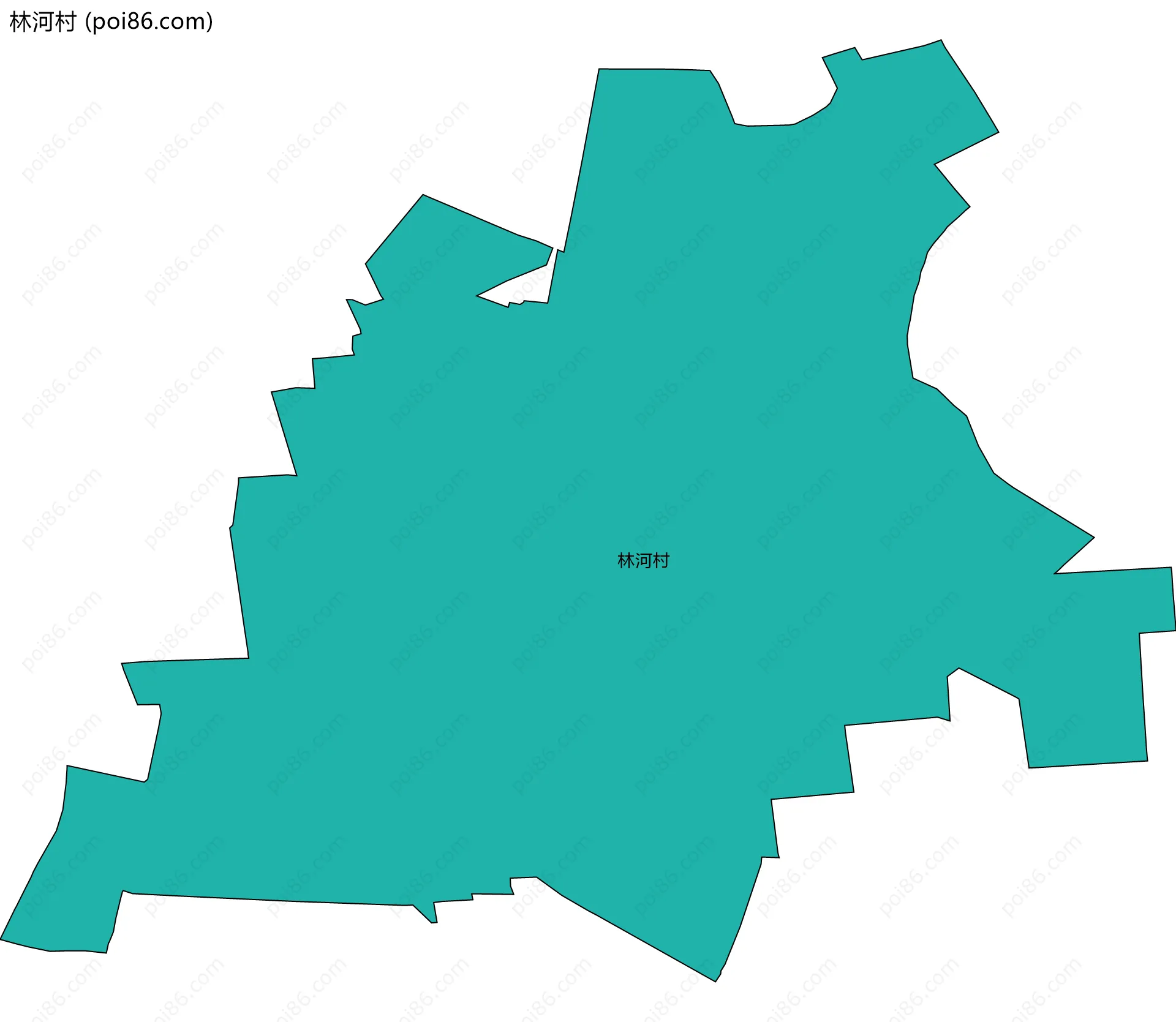 林河村边界地图