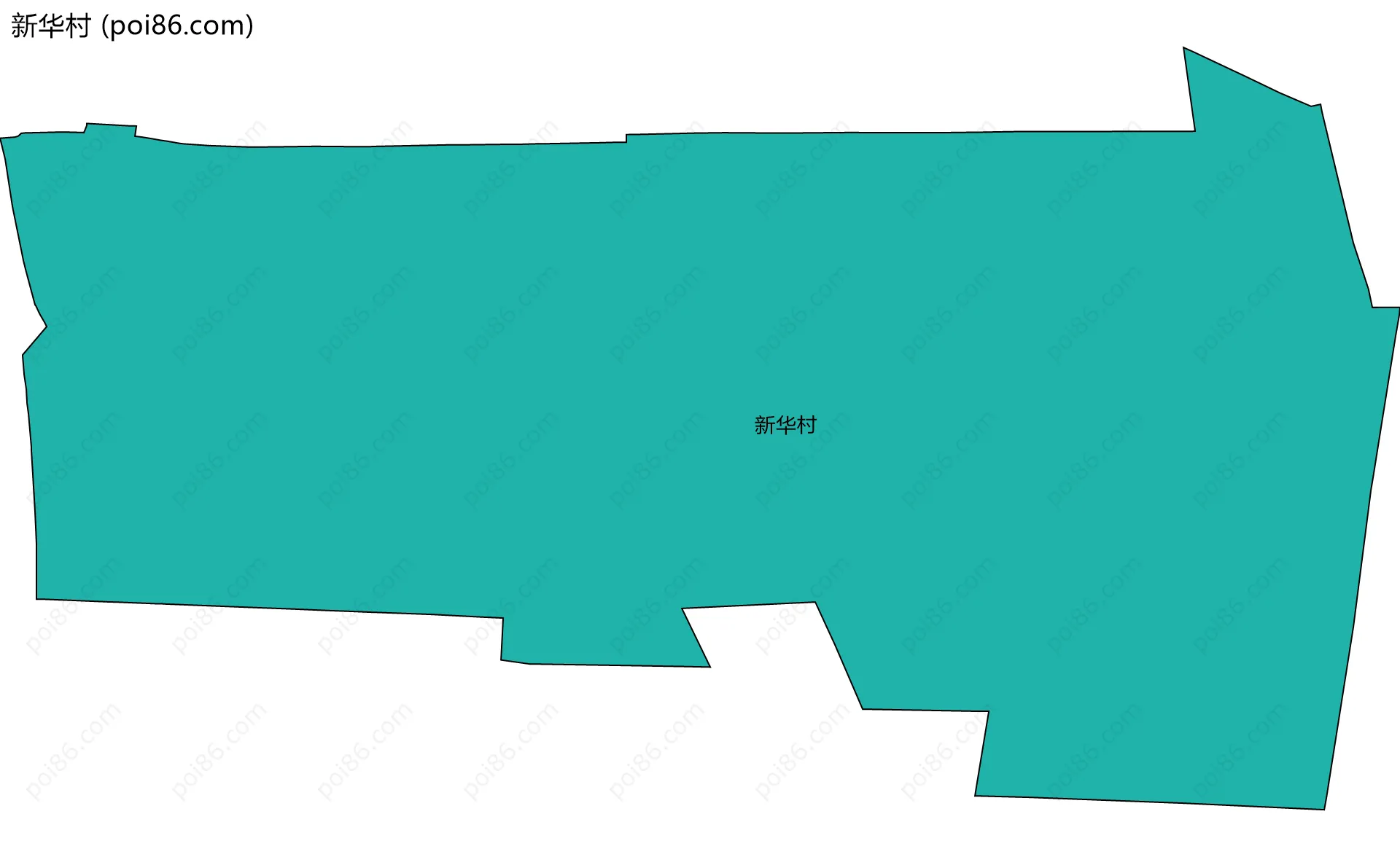 新华村边界地图