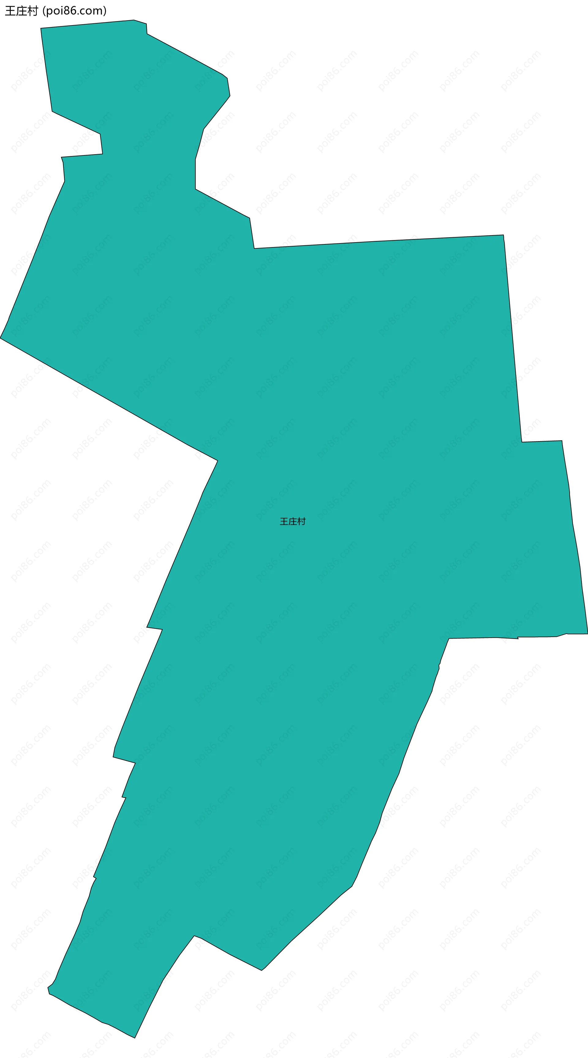 王庄村边界地图