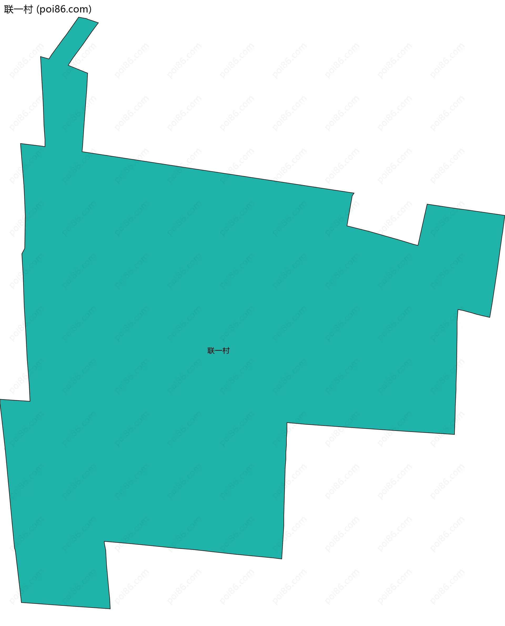 联一村边界地图