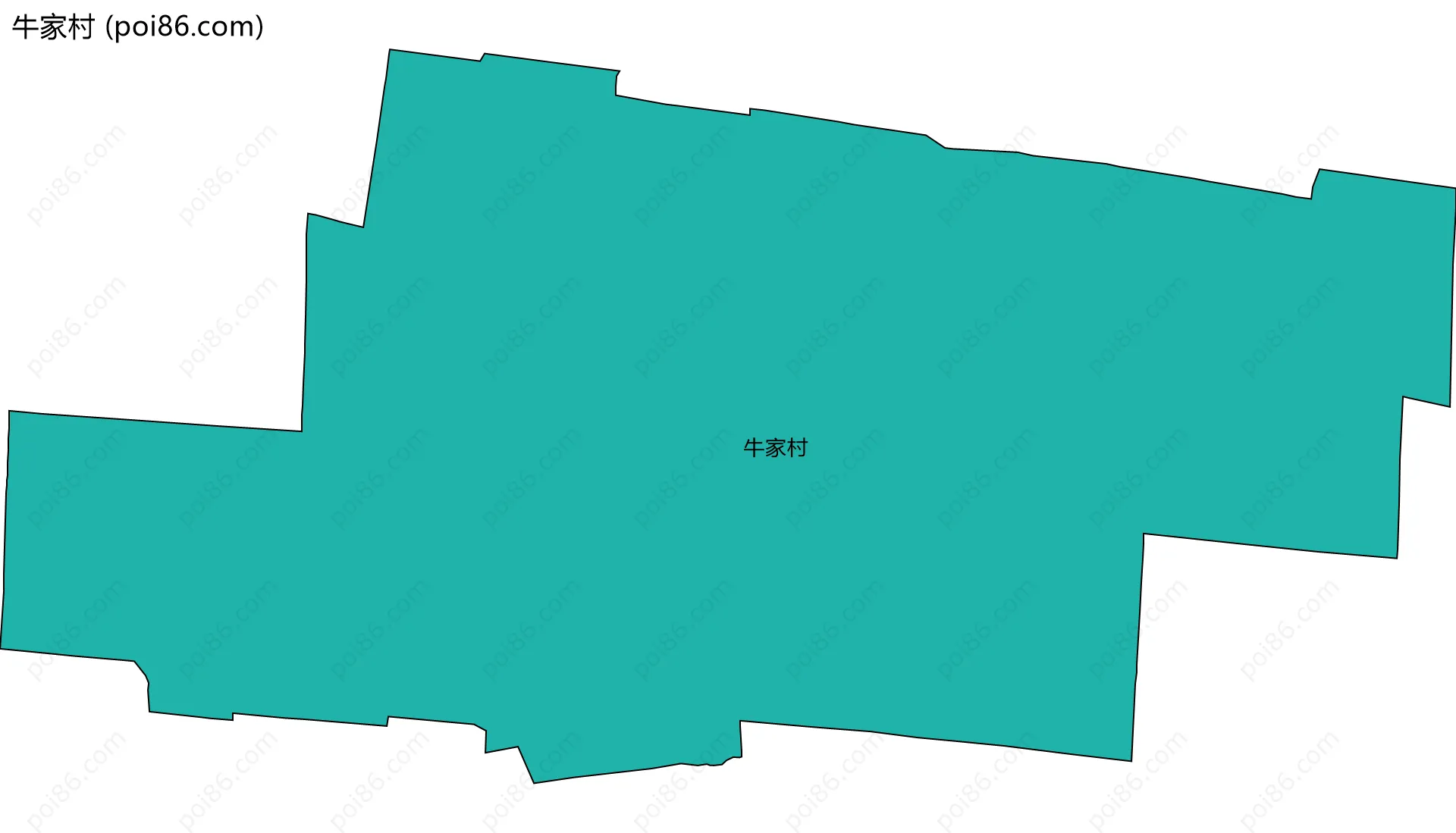 牛家村边界地图