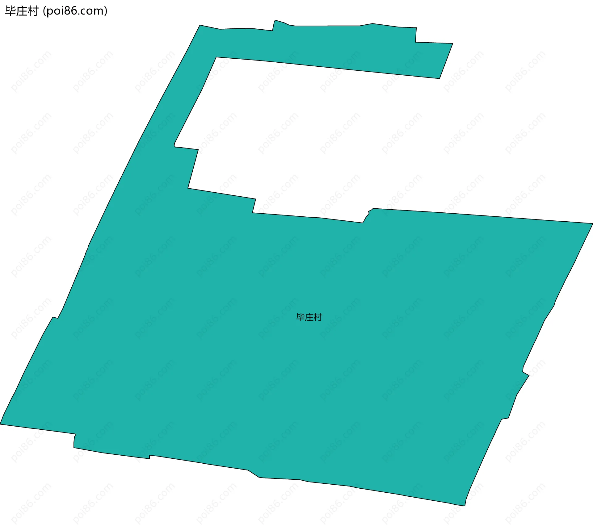 毕庄村边界地图