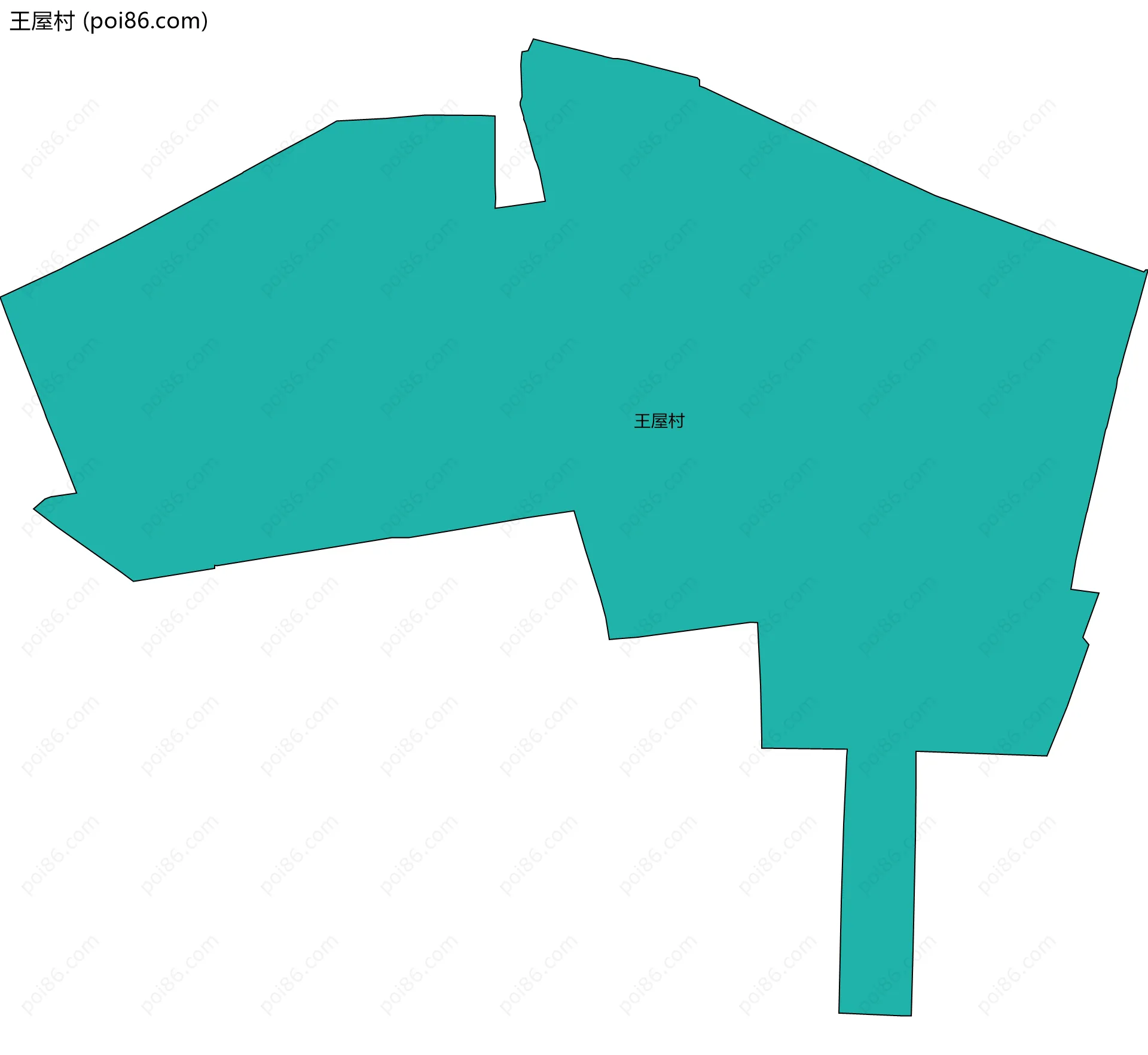 王屋村边界地图