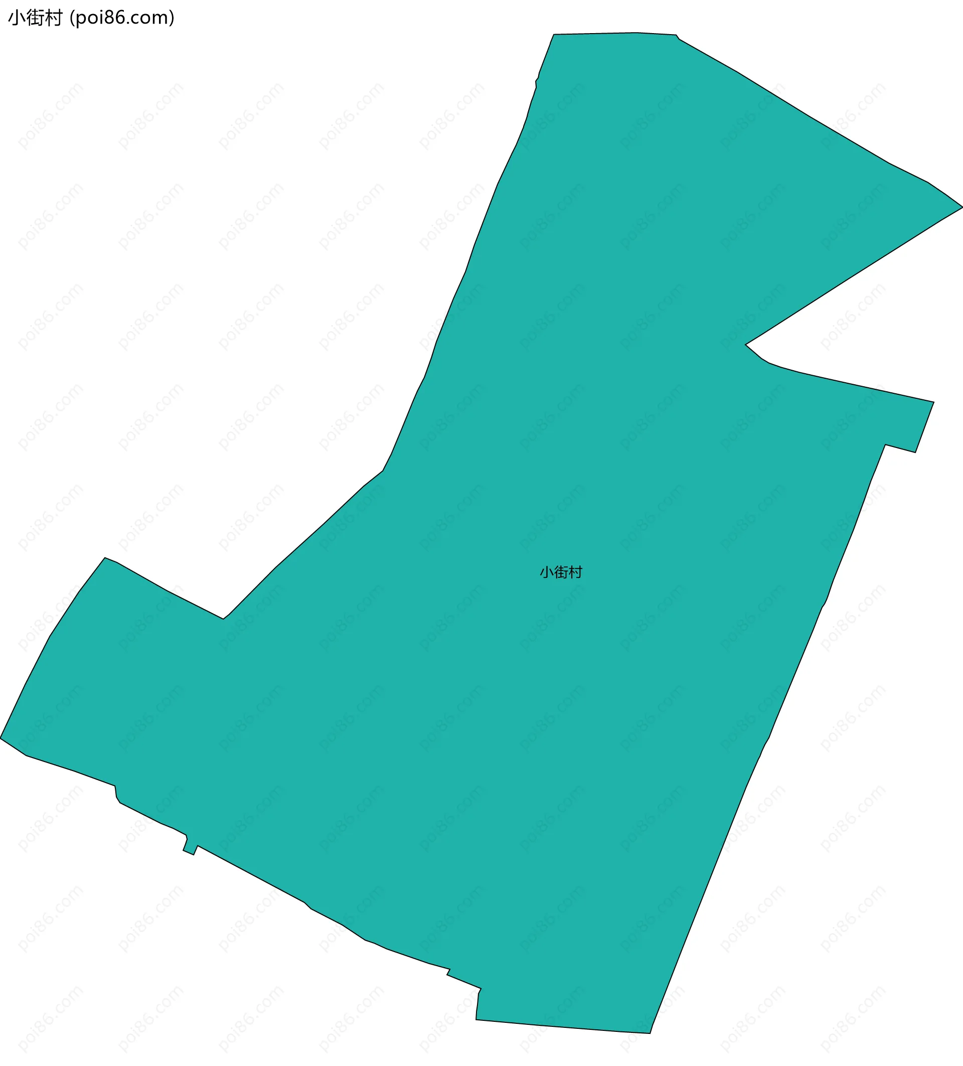 小街村边界地图