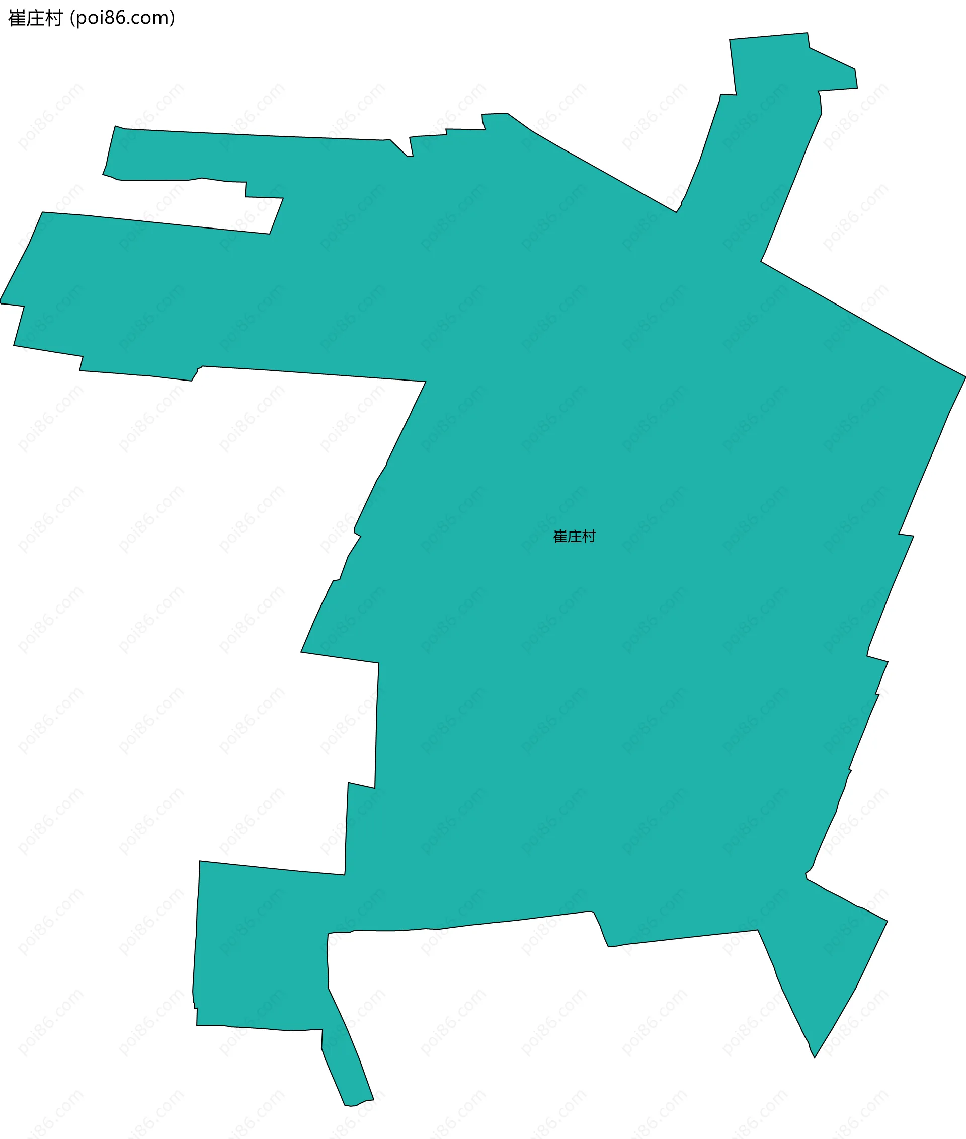 崔庄村边界地图