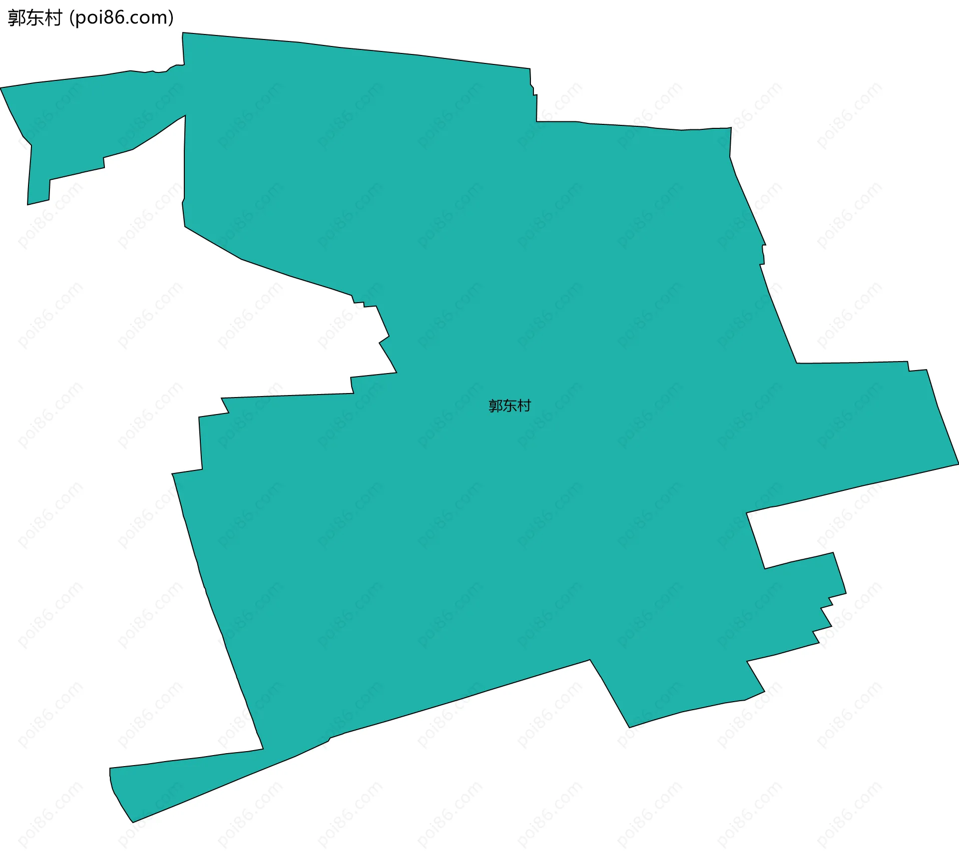 郭东村边界地图