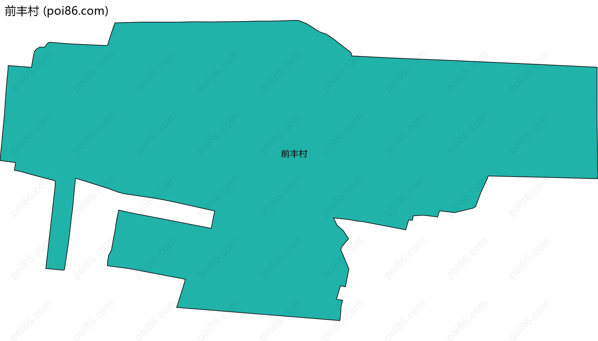 前丰村边界地图