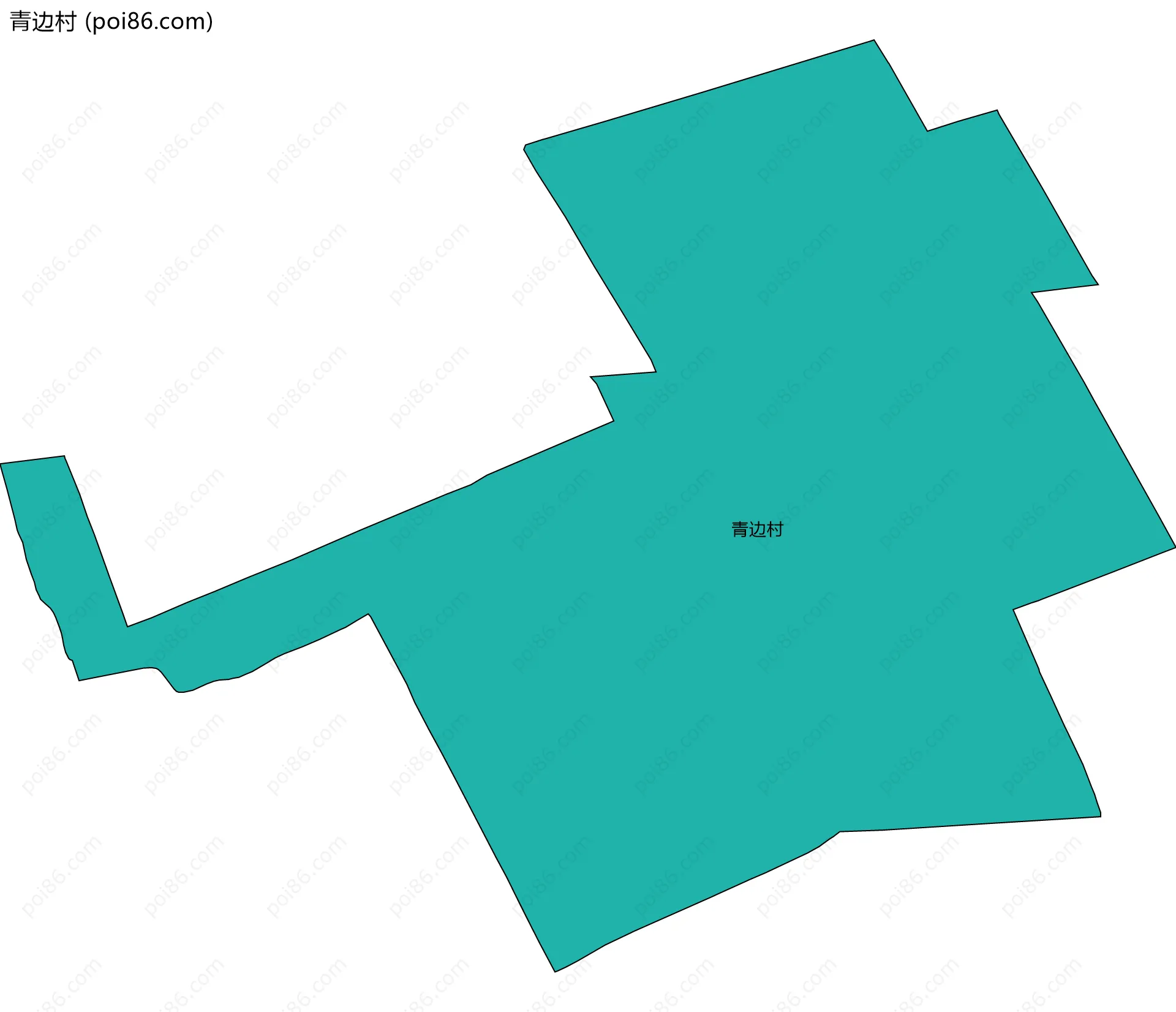 青边村边界地图