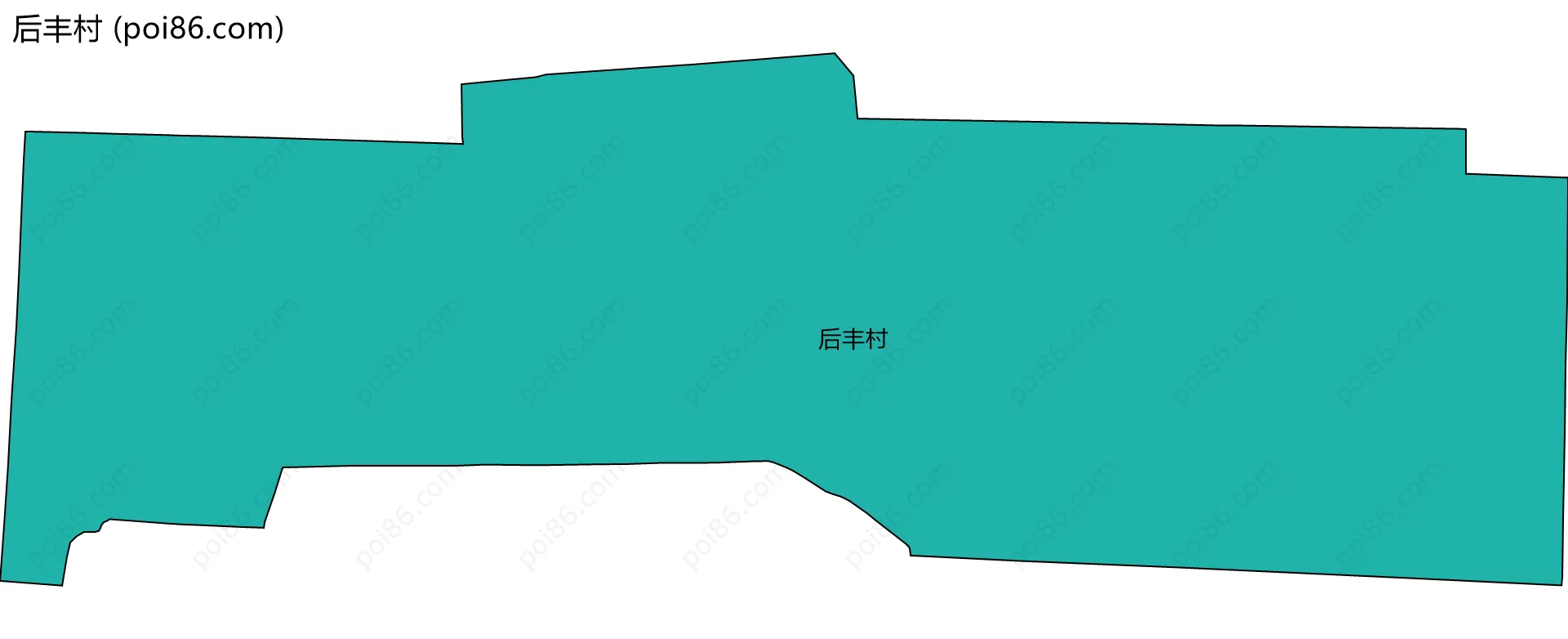 后丰村边界地图