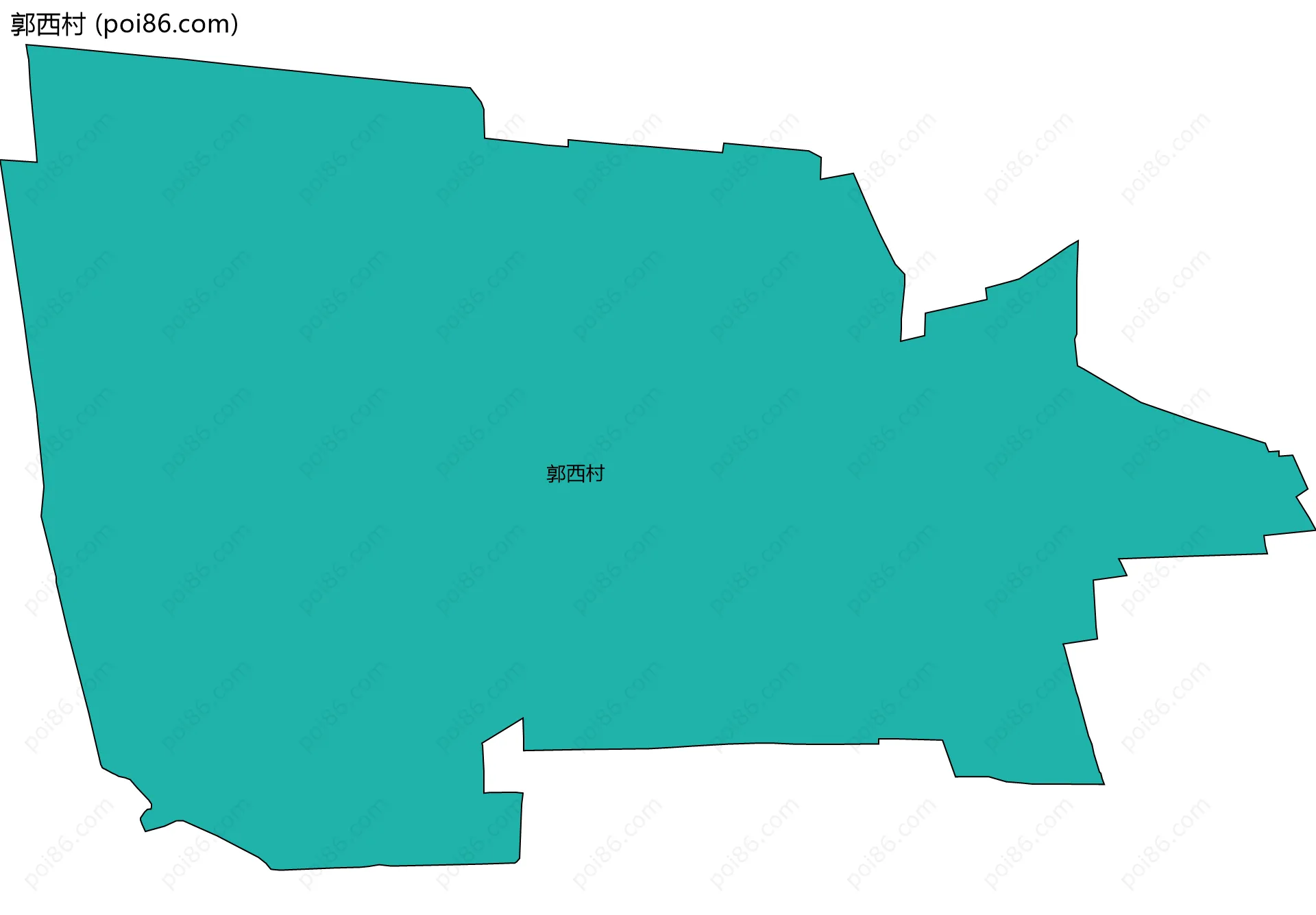 郭西村边界地图