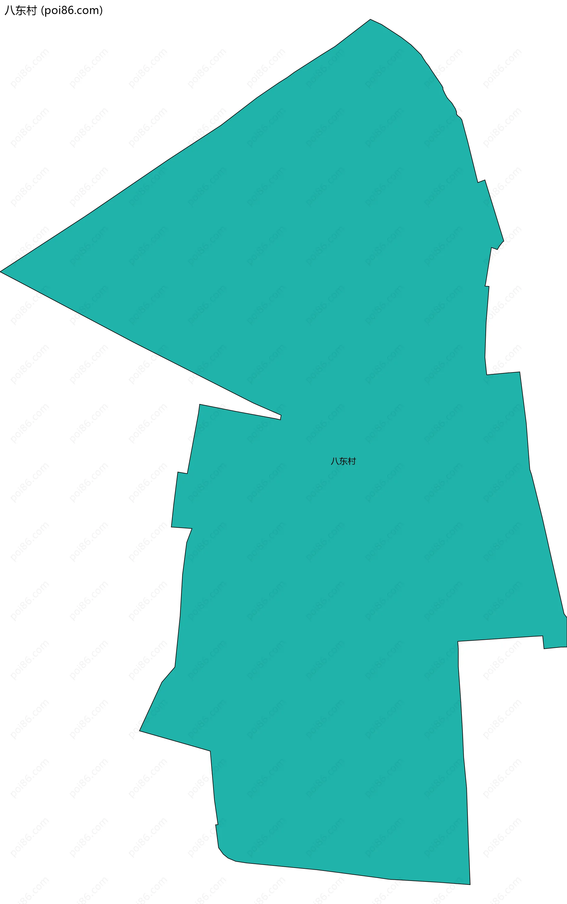 八东村边界地图