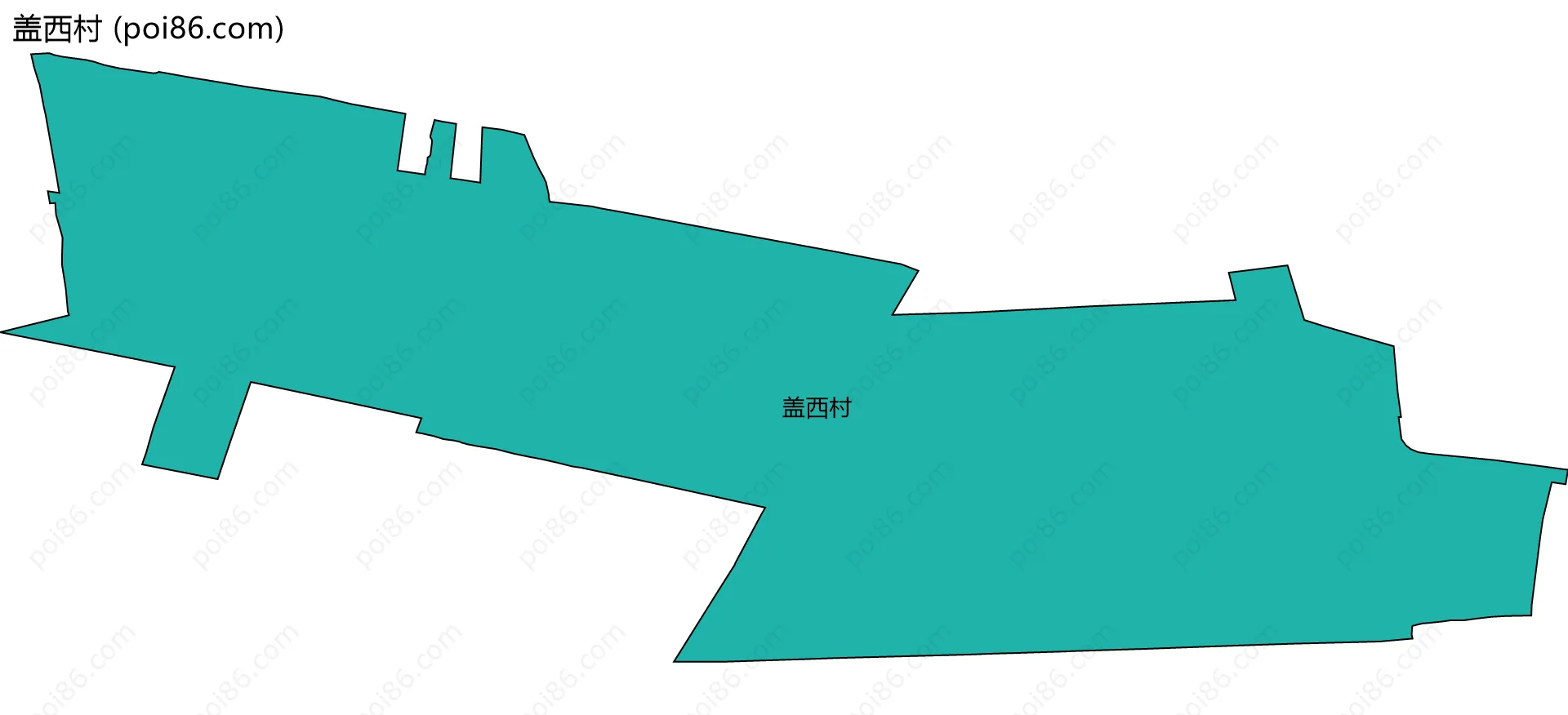 盖西村边界地图