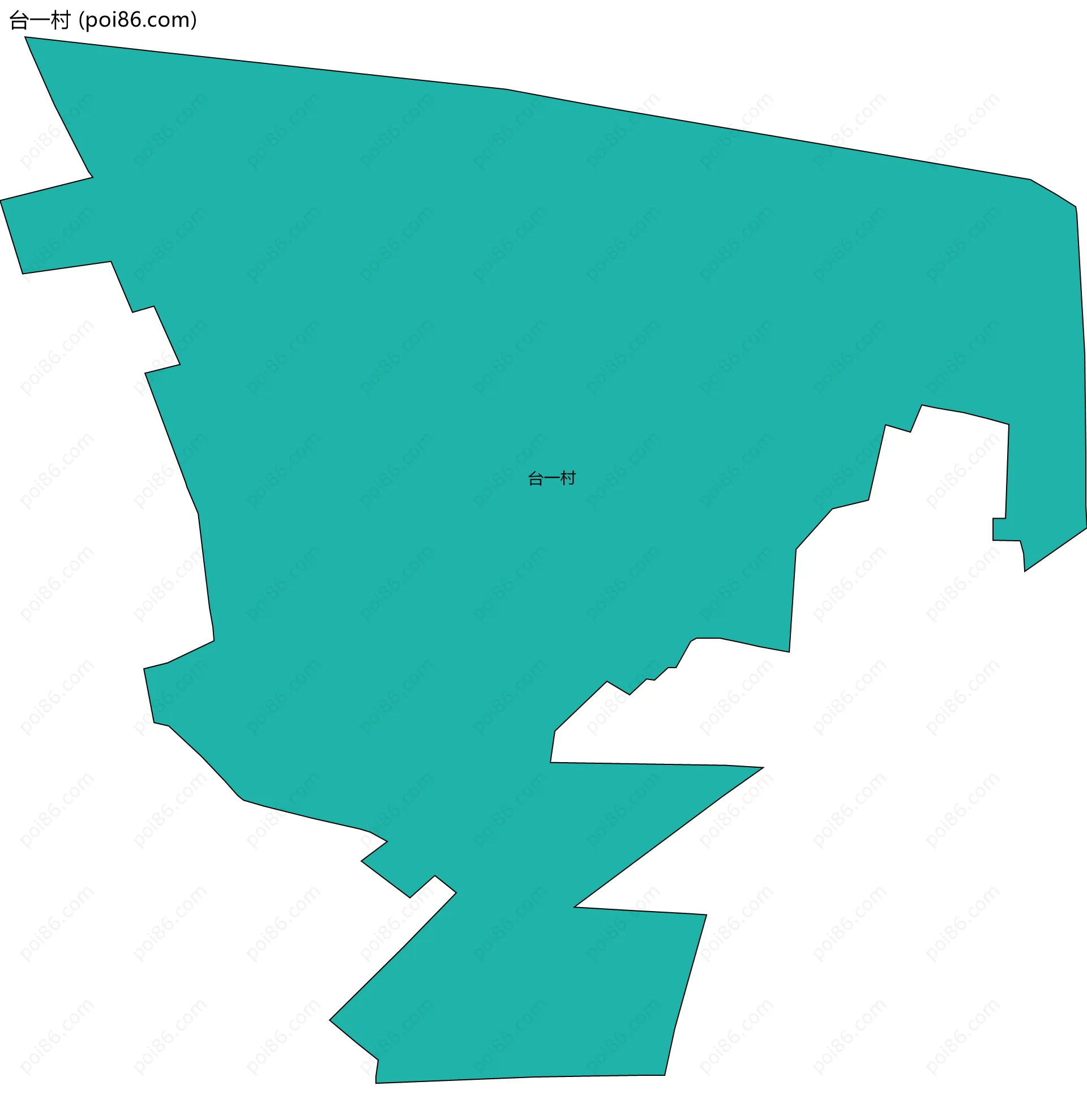 台一村边界地图