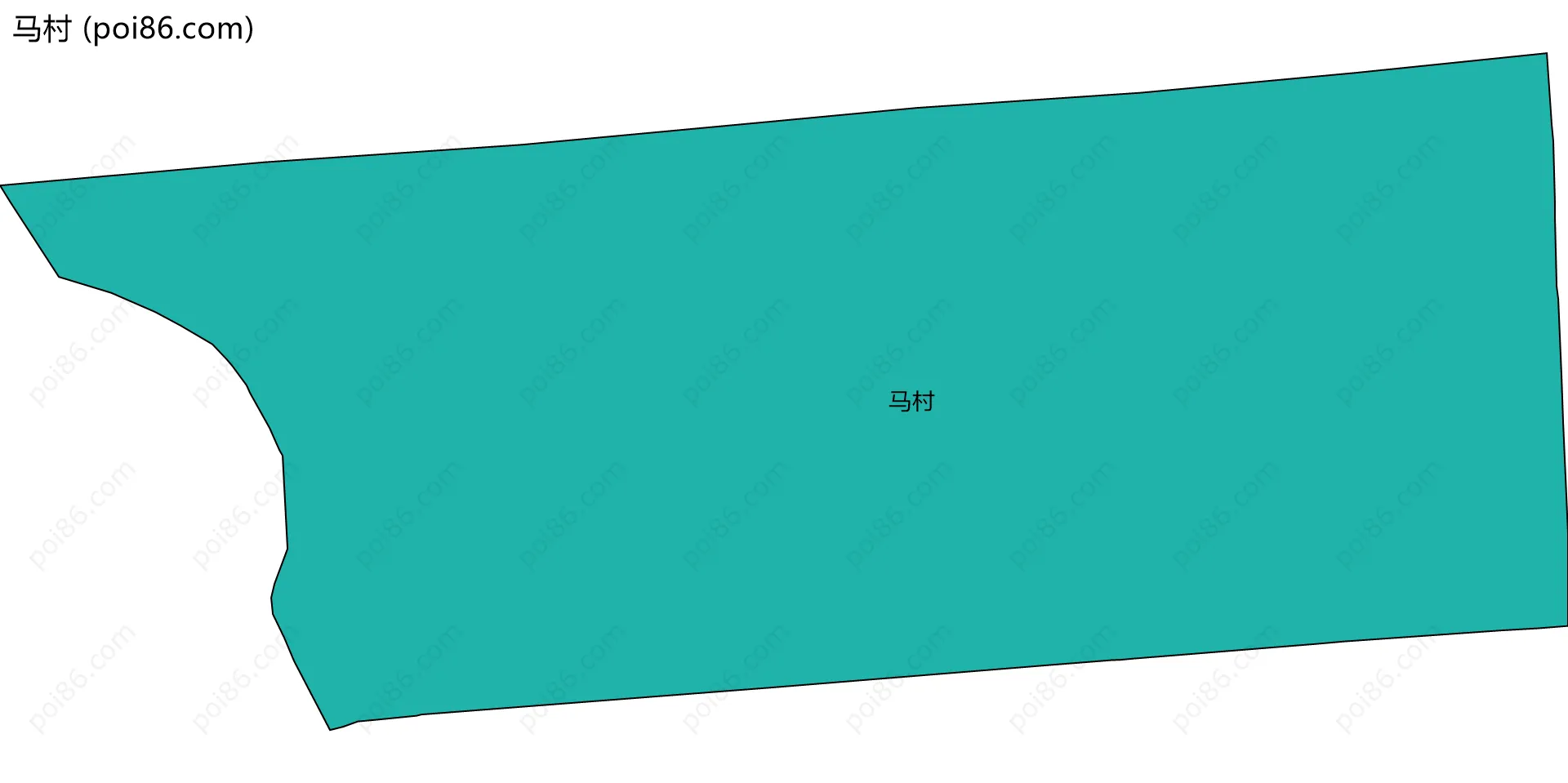 马村边界地图