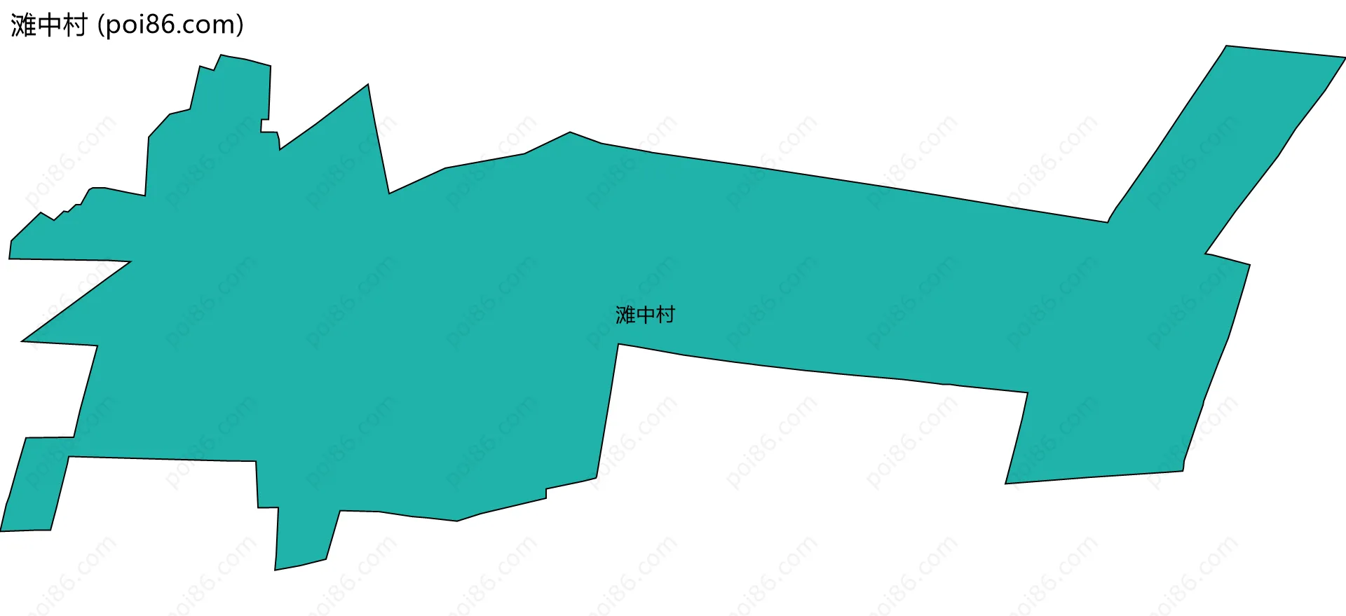 滩中村边界地图