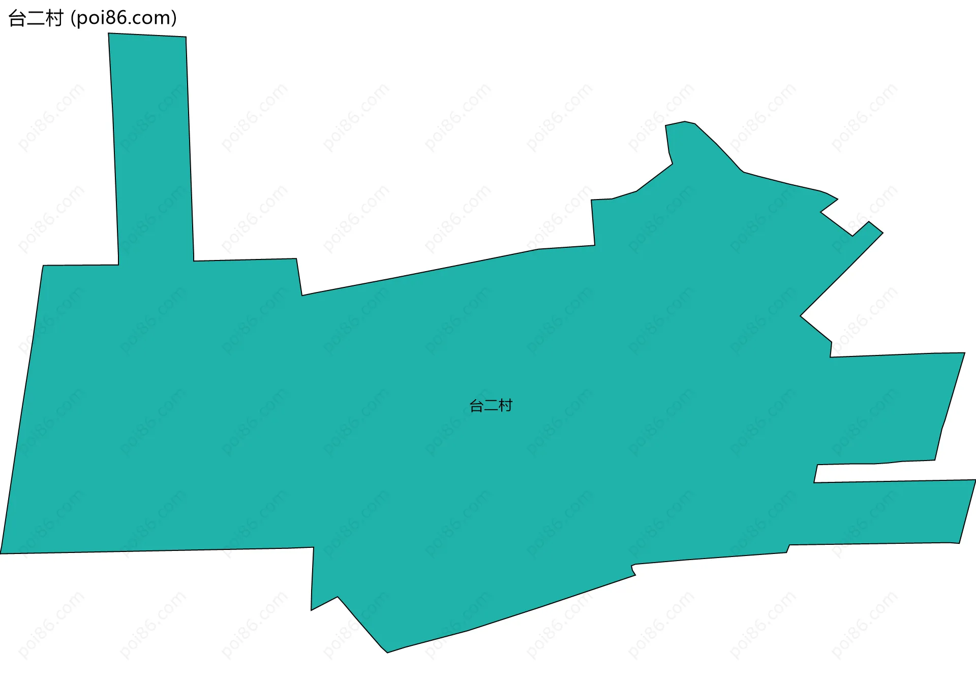 台二村边界地图