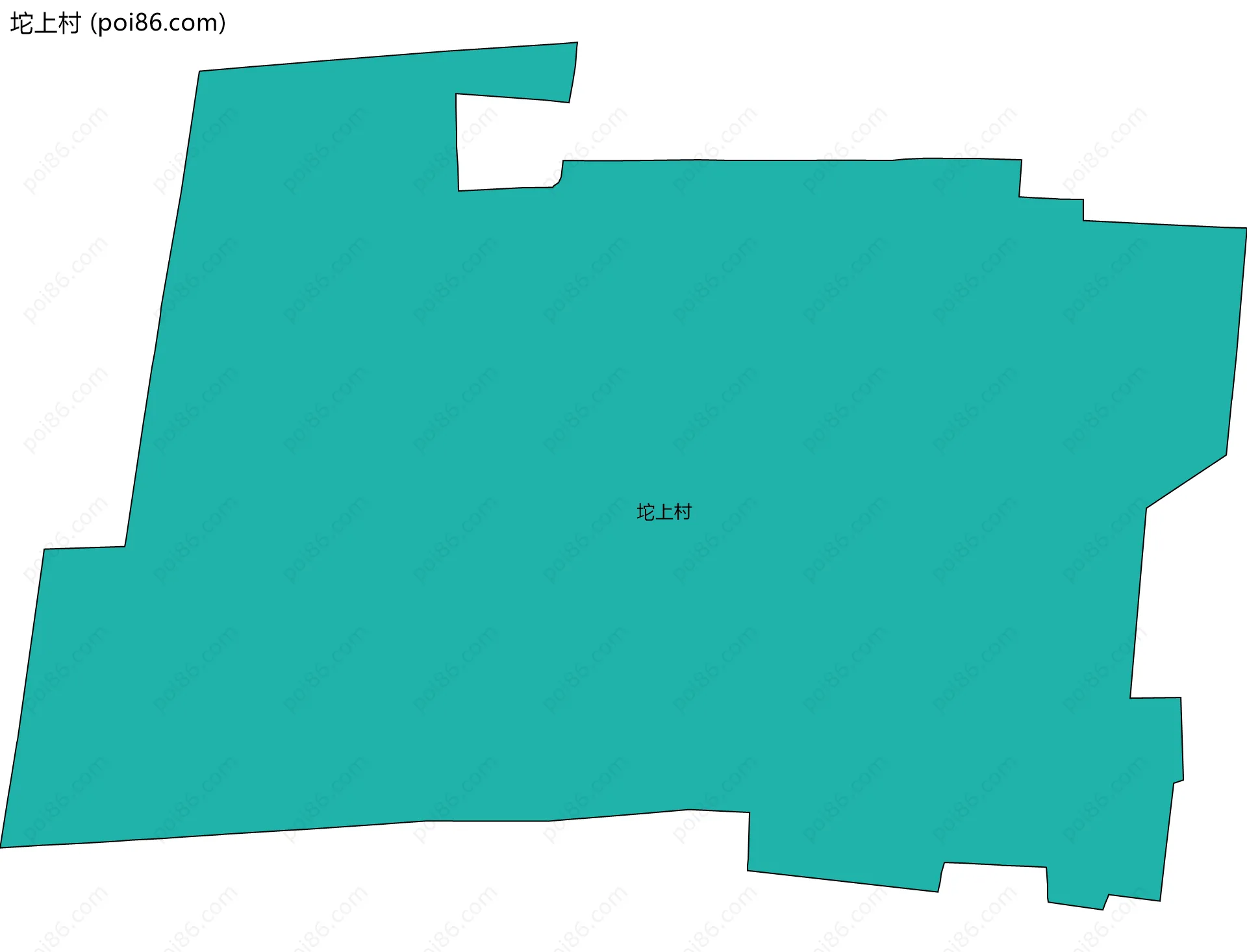 坨上村边界地图