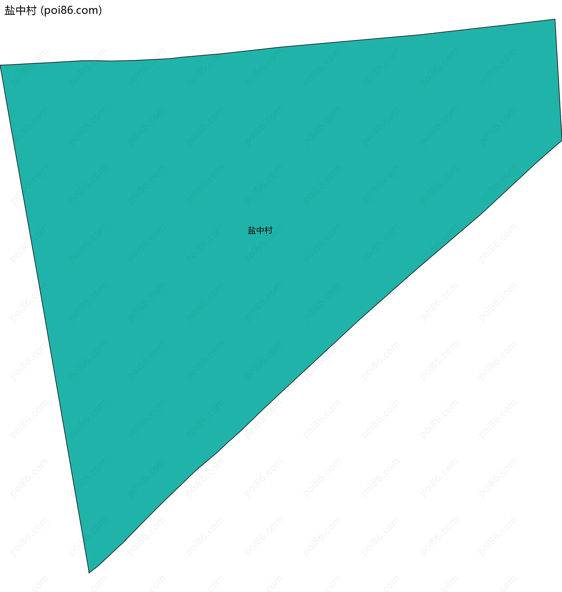 盐中村边界地图