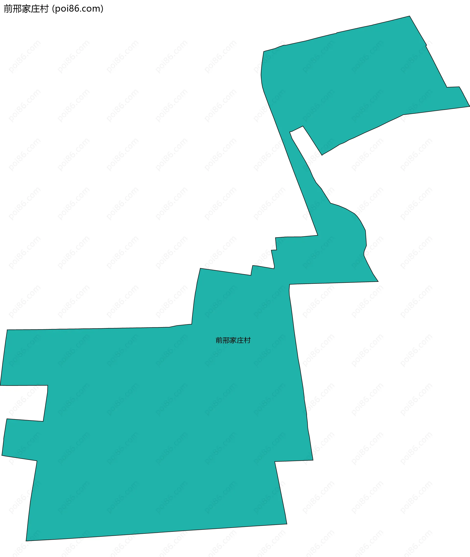 前邢家庄村边界地图