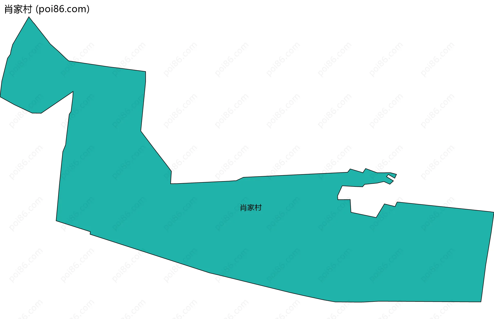 肖家村边界地图