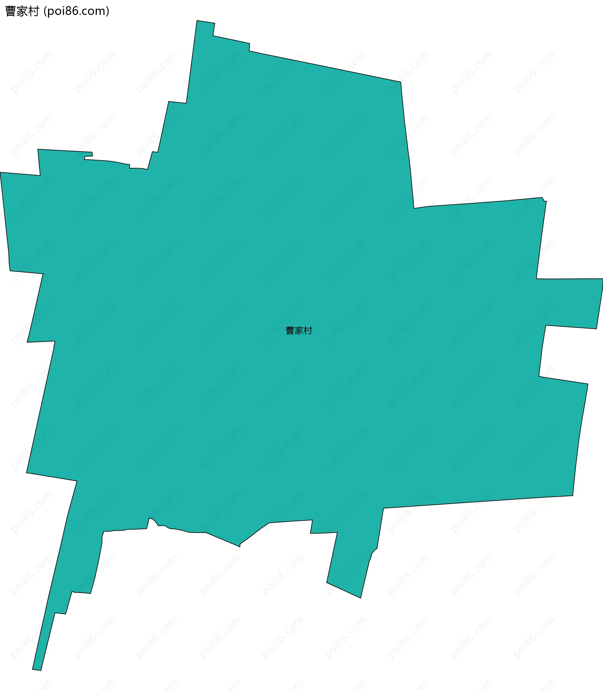曹家村边界地图