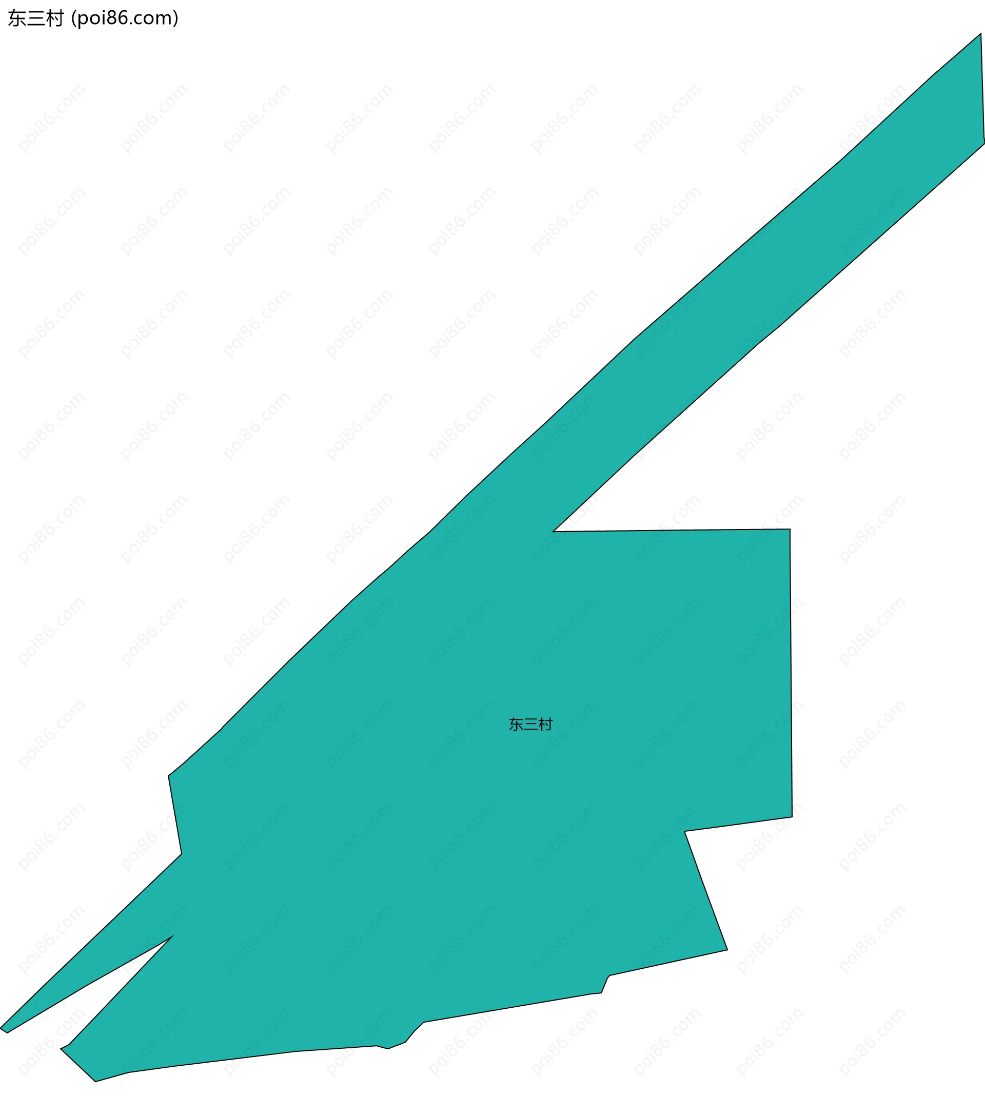 东三村边界地图