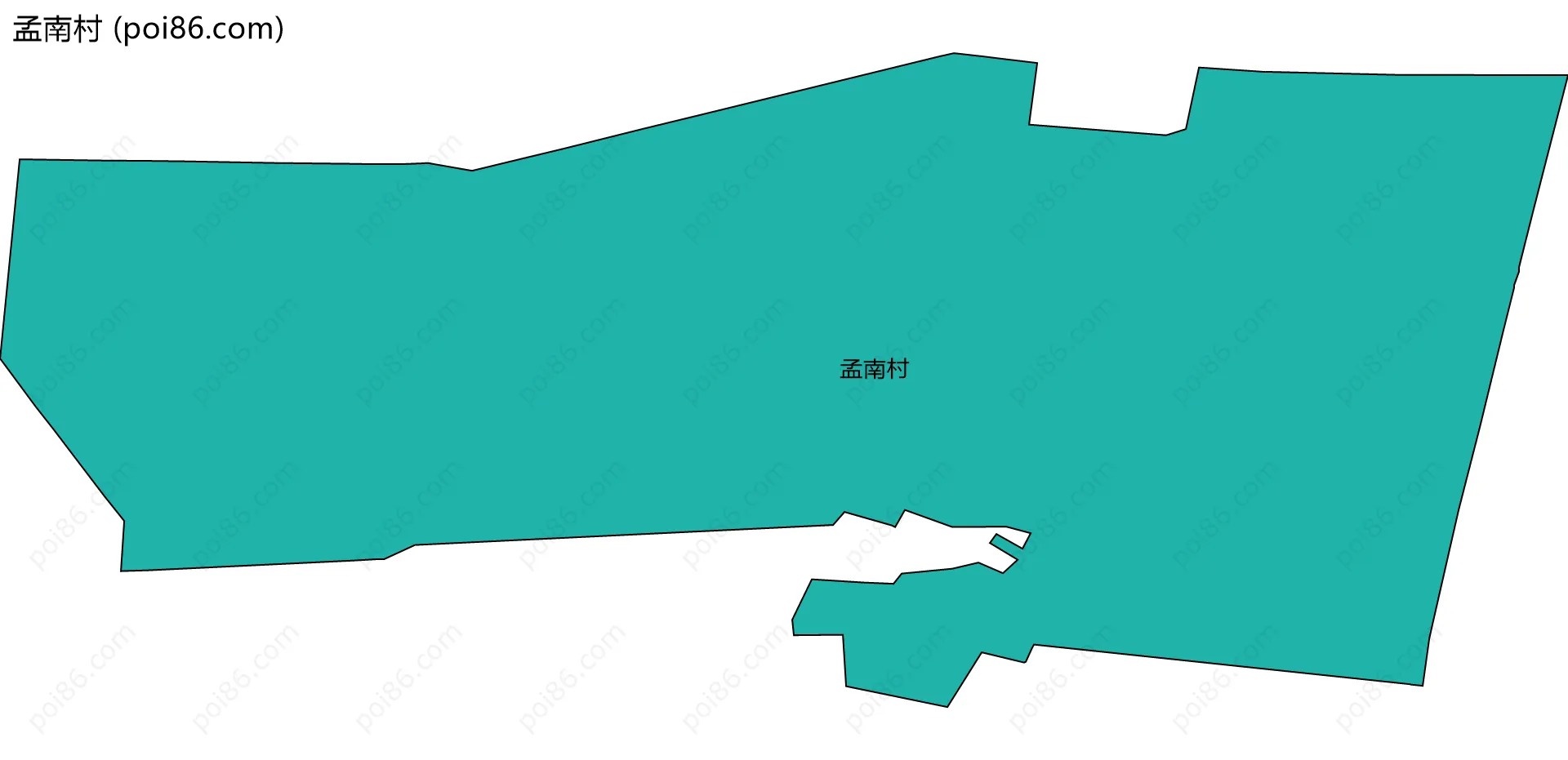 孟南村边界地图