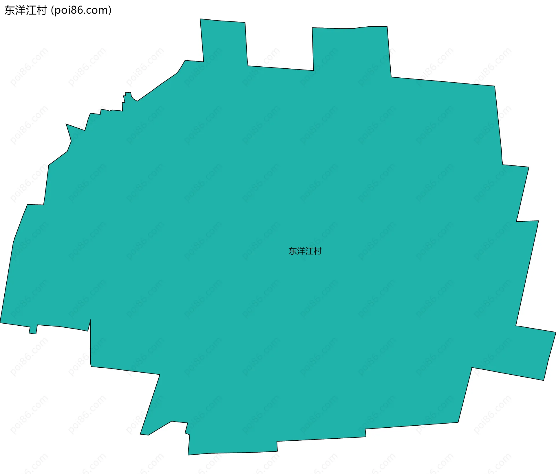 东洋江村边界地图