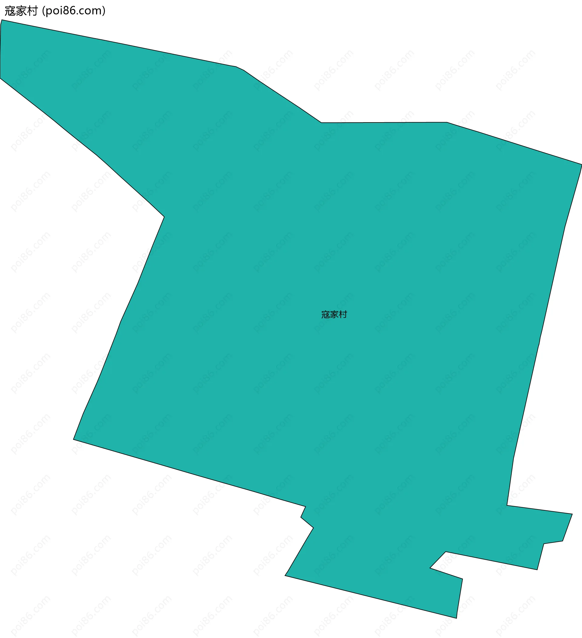 寇家村边界地图