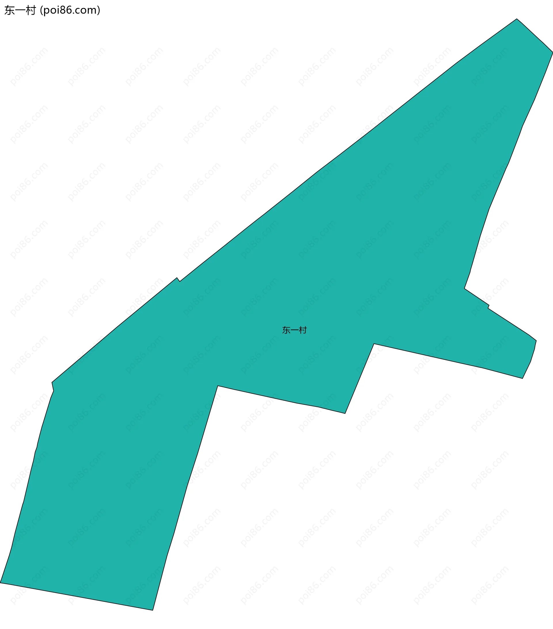 东一村边界地图