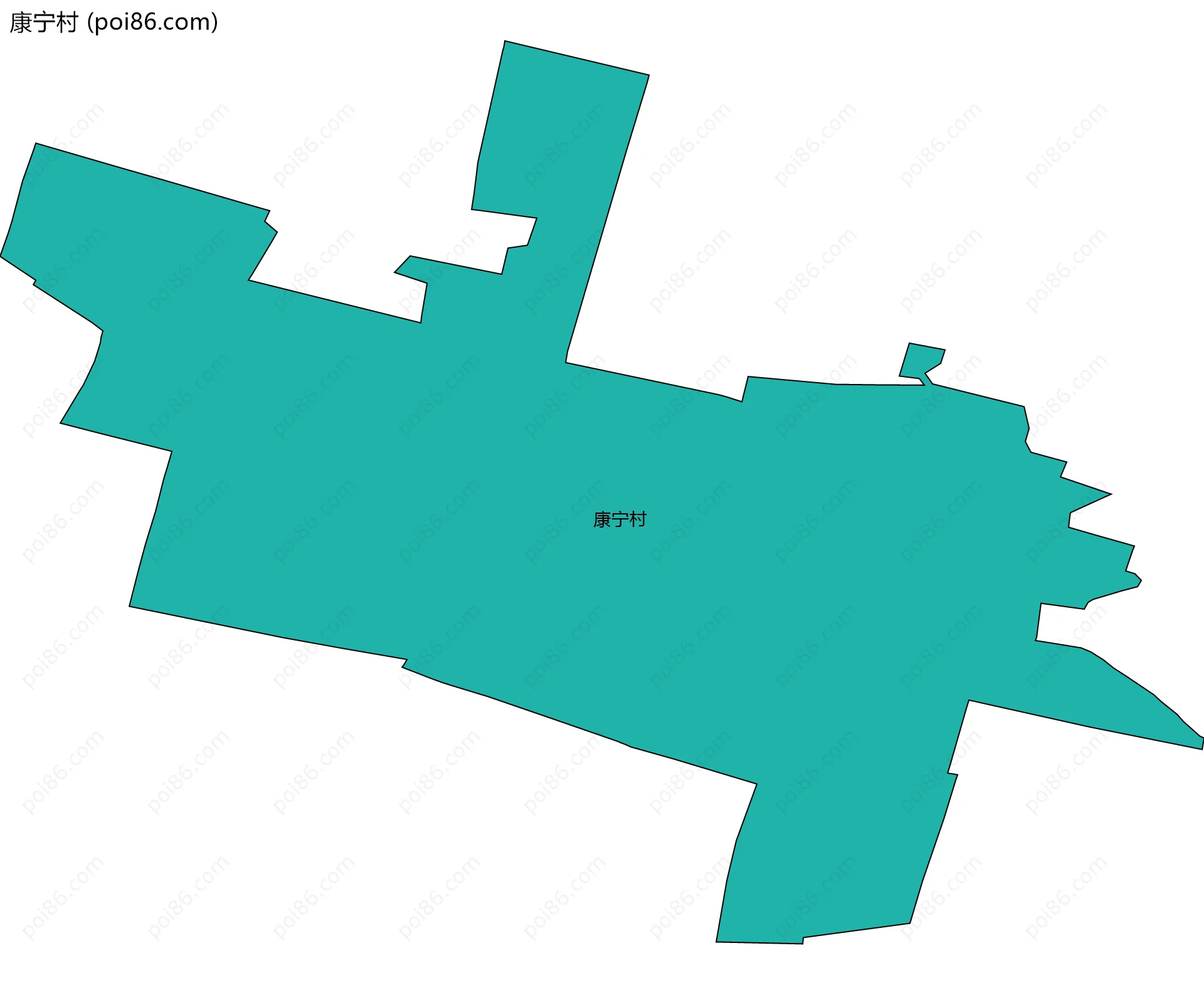 康宁村边界地图