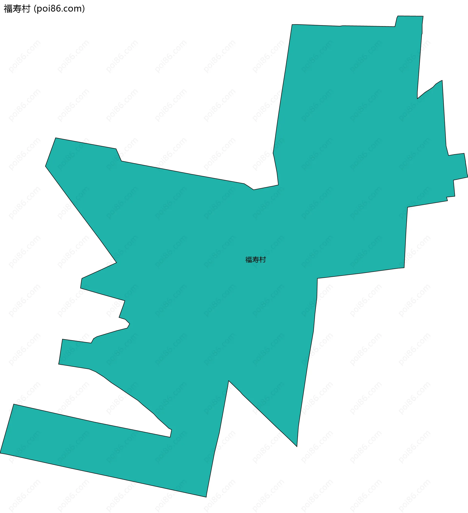 福寿村边界地图