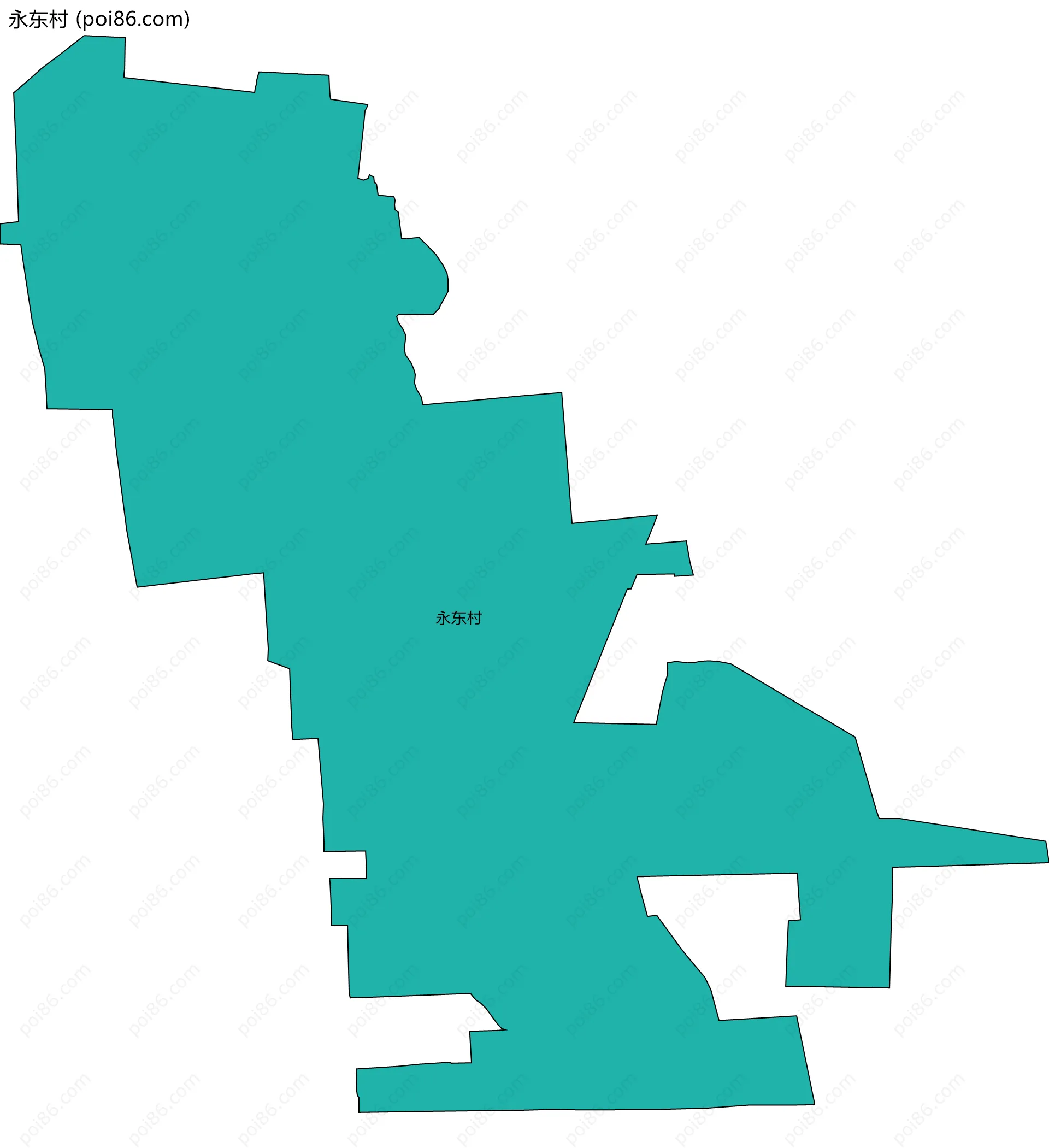 永东村边界地图