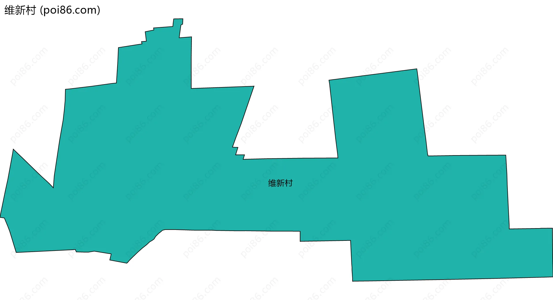 维新村边界地图